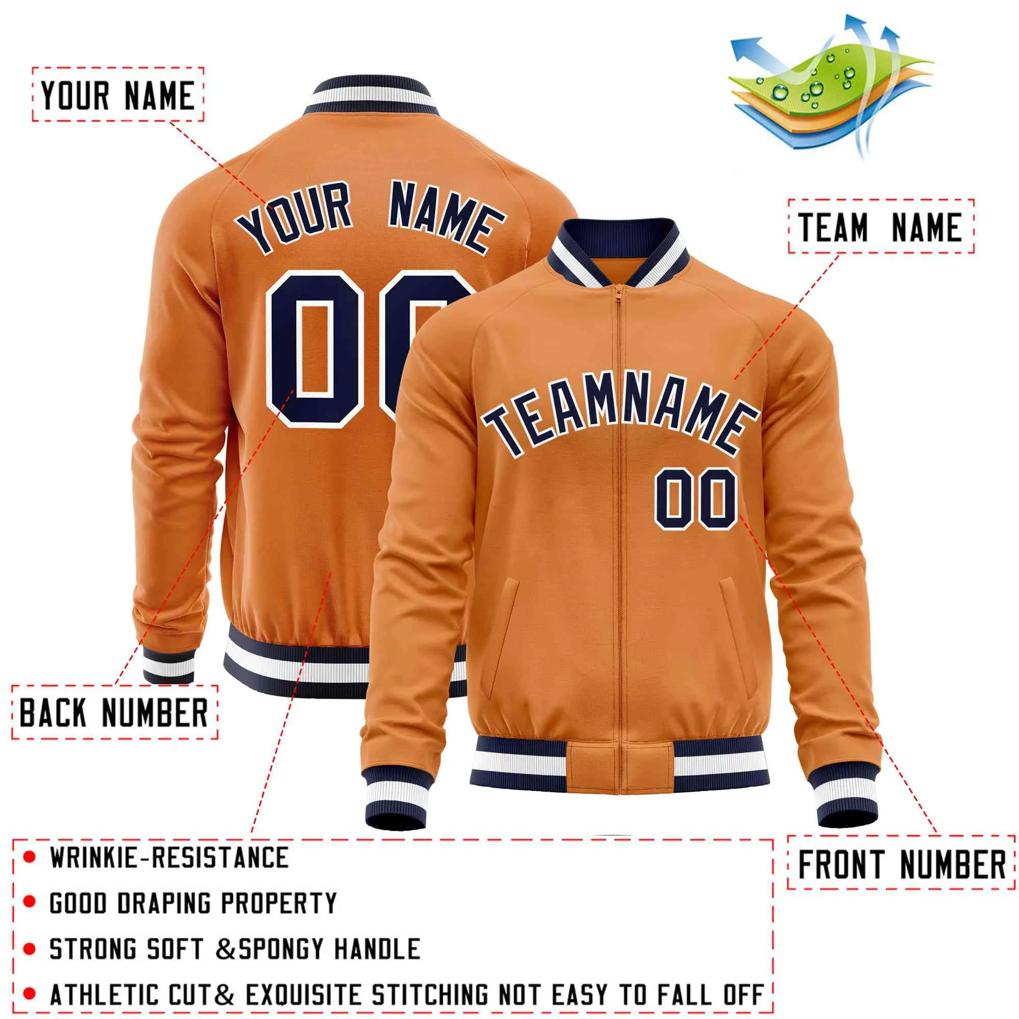 Custom Raglan Sleeves Fashion Varsity Jacket Fashion Cotton Coat Letterman Men's Baseball Bomber Jackets