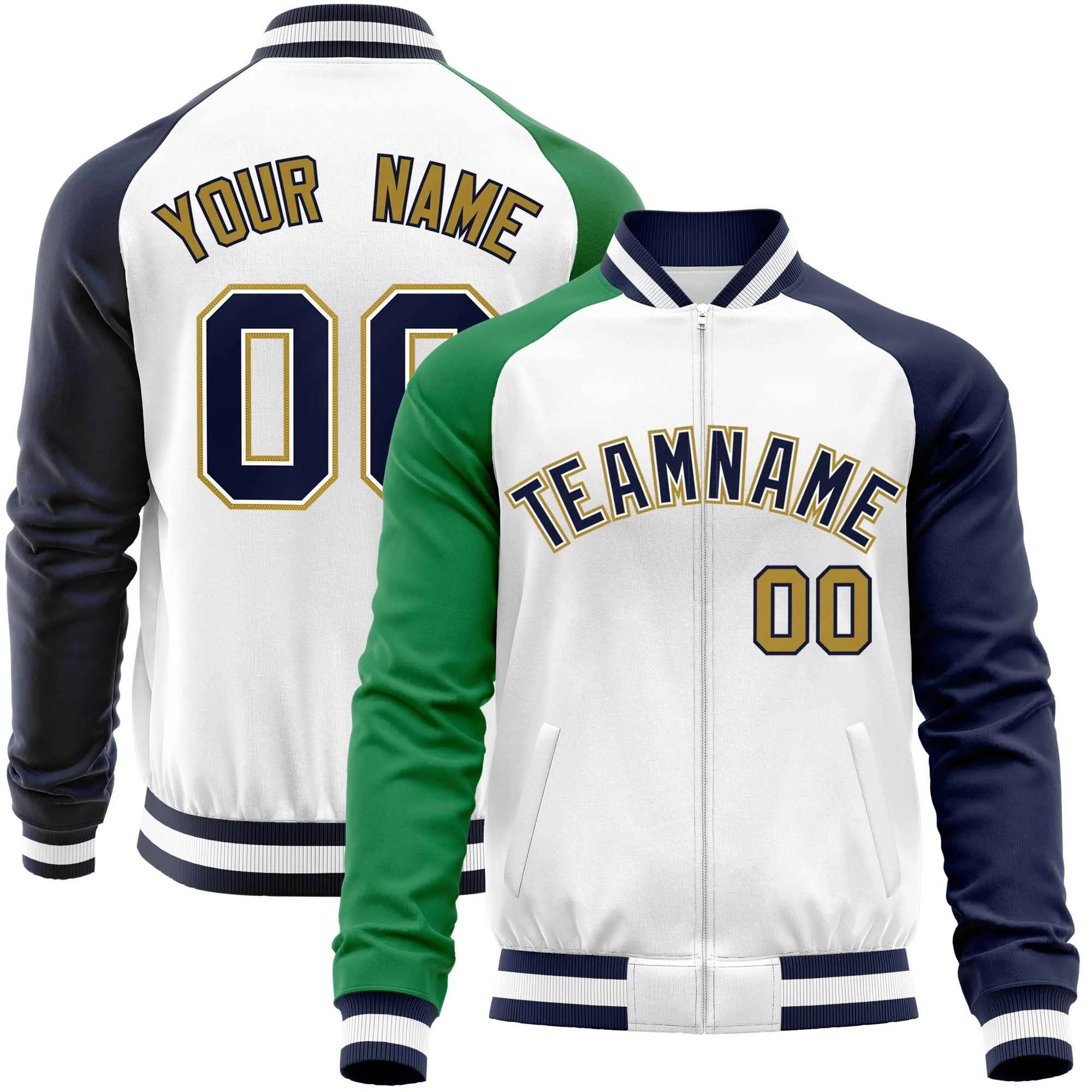 Custom Raglan Sleeves Fashion Varsity Jacket Fashion Cotton Coat Letterman Men's Baseball Bomber Jackets