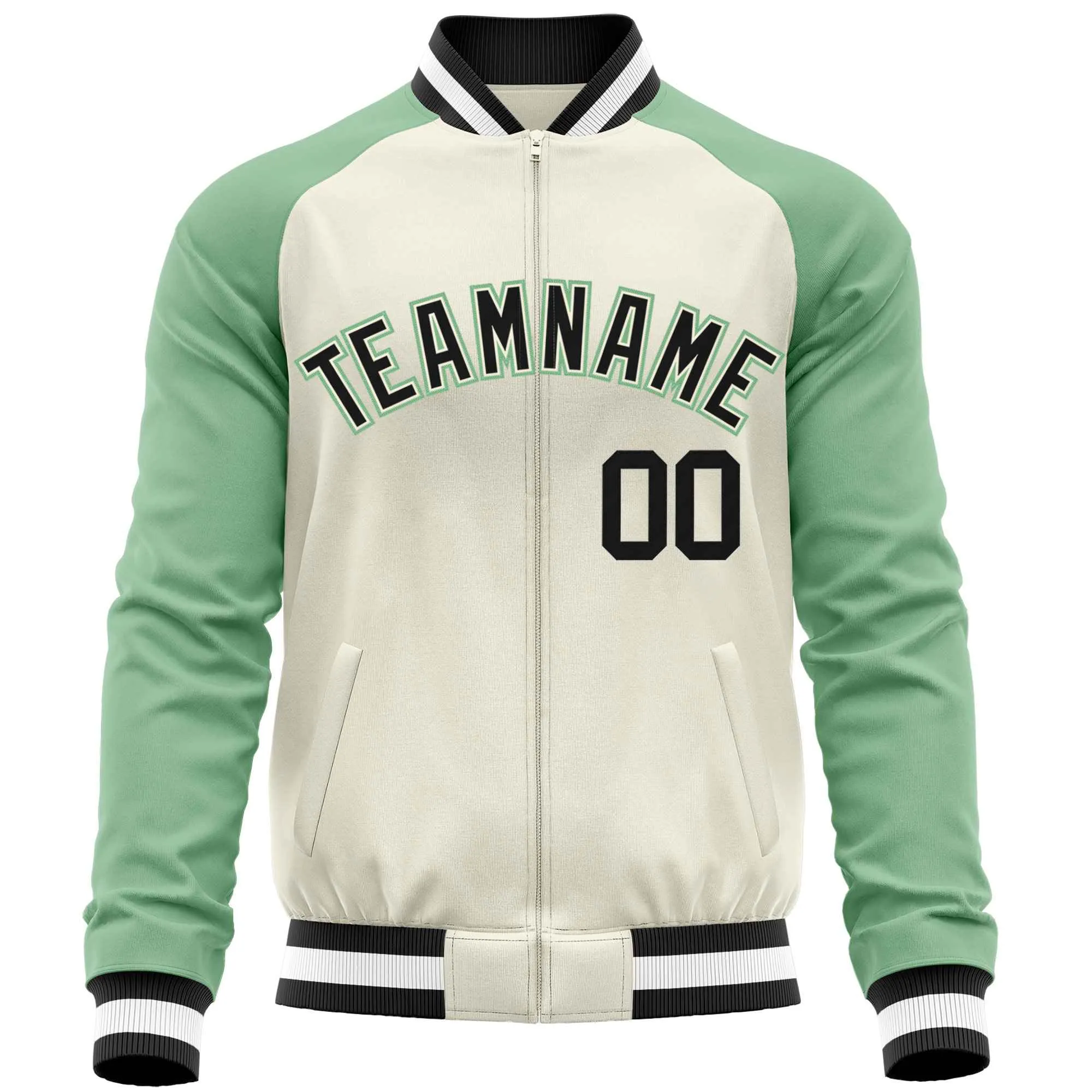 Custom Raglan Sleeves Fashion Varsity Jacket Fashion Cotton Coat Letterman Men's Baseball Bomber Jackets
