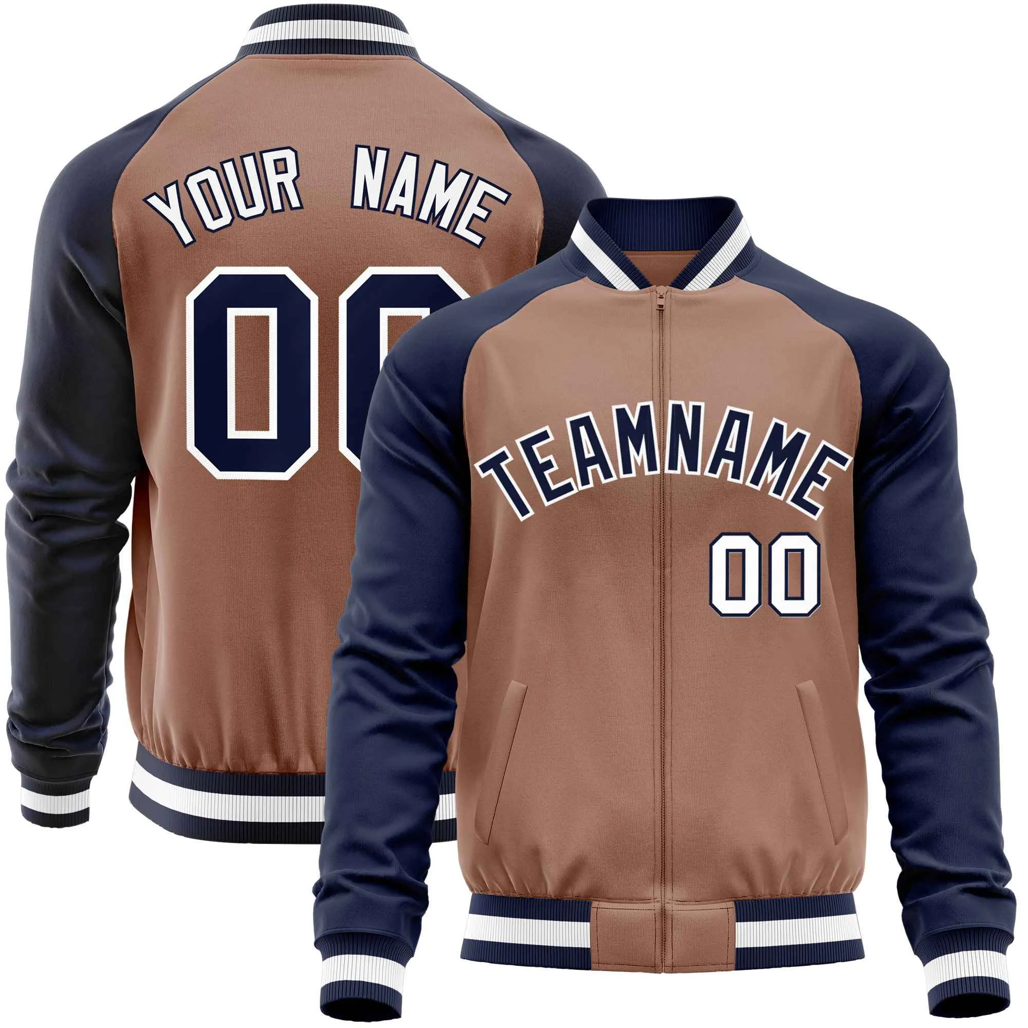 Custom Raglan Sleeves Fashion Varsity Jacket Fashion Cotton Coat Letterman Men's Baseball Bomber Jackets