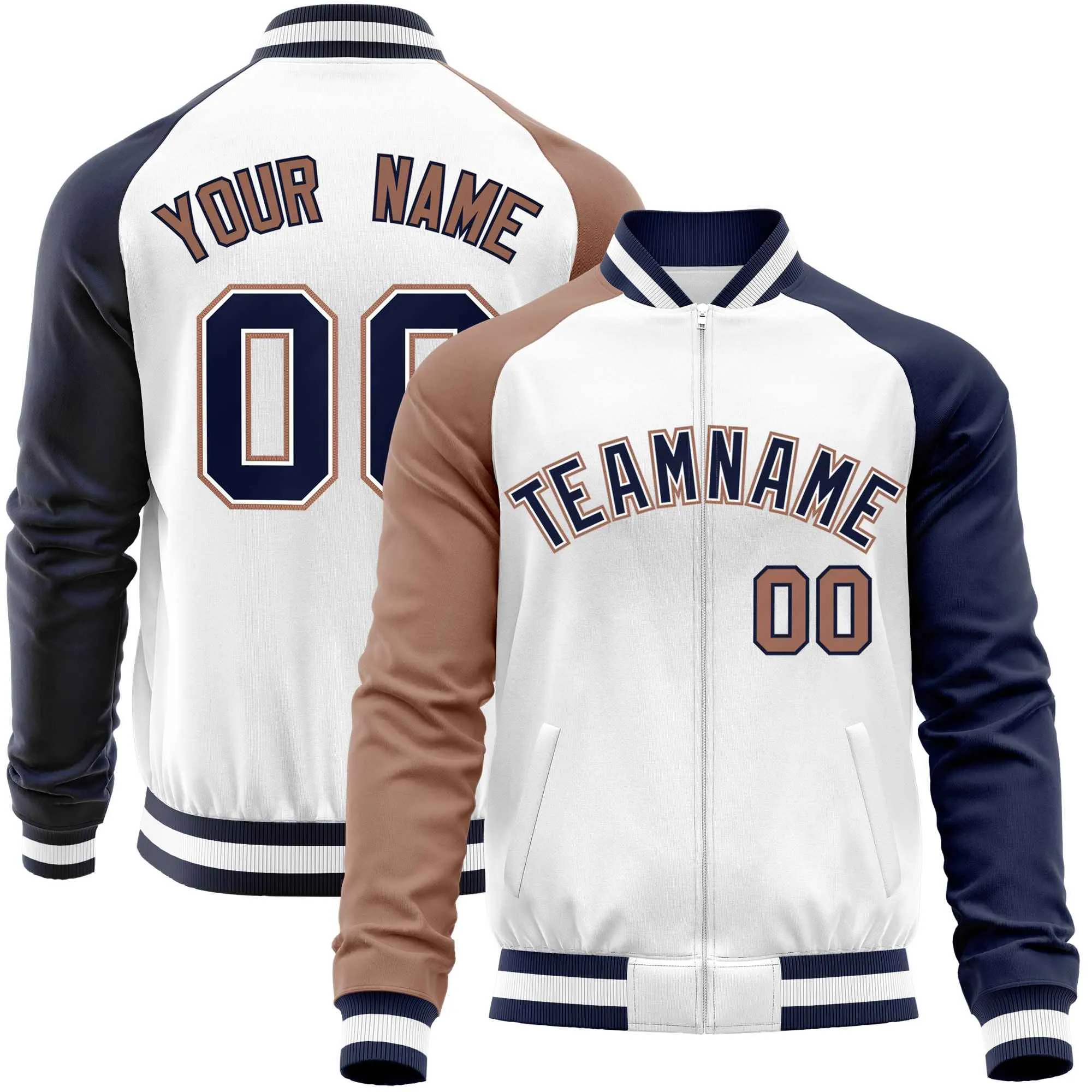 Custom Raglan Sleeves Fashion Varsity Jacket Fashion Cotton Coat Letterman Men's Baseball Bomber Jackets