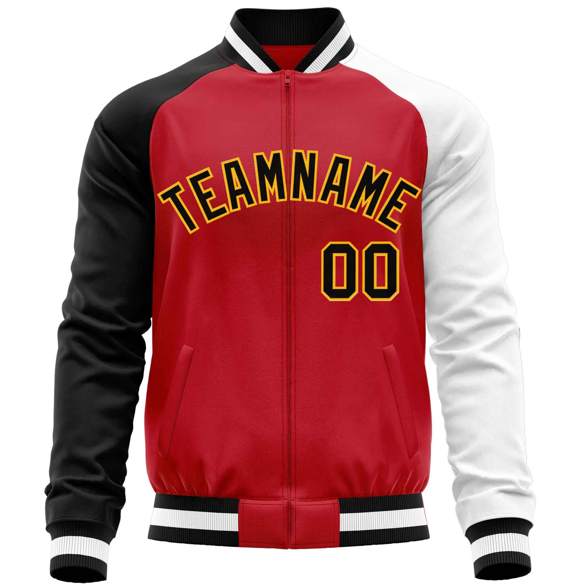 Custom Raglan Sleeves Men's Fashion Varsity Jacket Causal Cotton Letterman Baseball Bomber Jackets