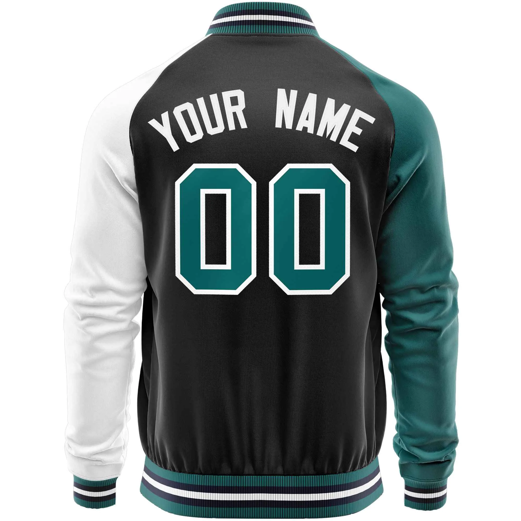 Custom Raglan Sleeves Men's Fashion Varsity Jacket Causal Cotton Letterman Baseball Bomber Jackets