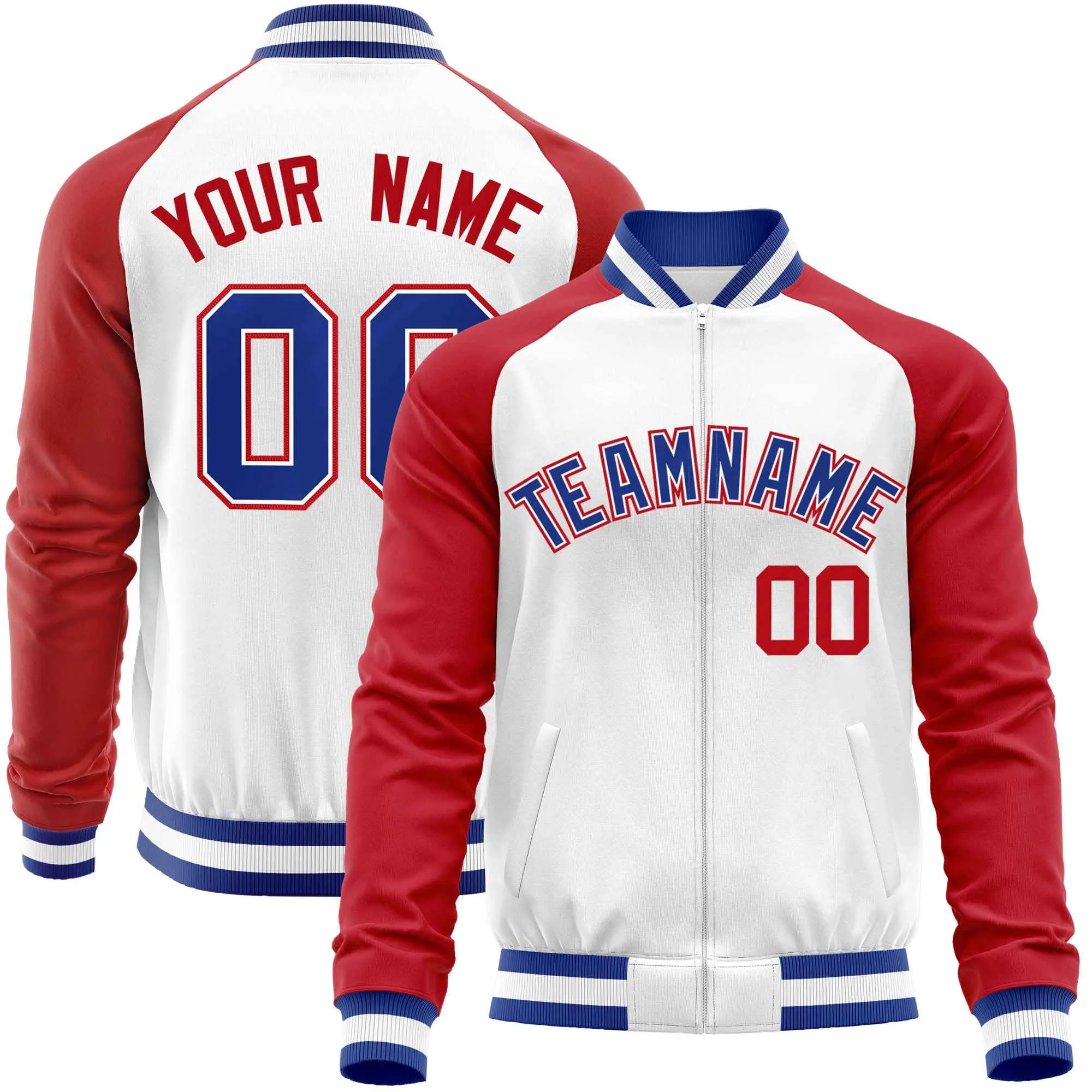 Custom Raglan Sleeves Men's Fashion Varsity Jacket Causal Cotton Letterman Baseball Bomber Jackets
