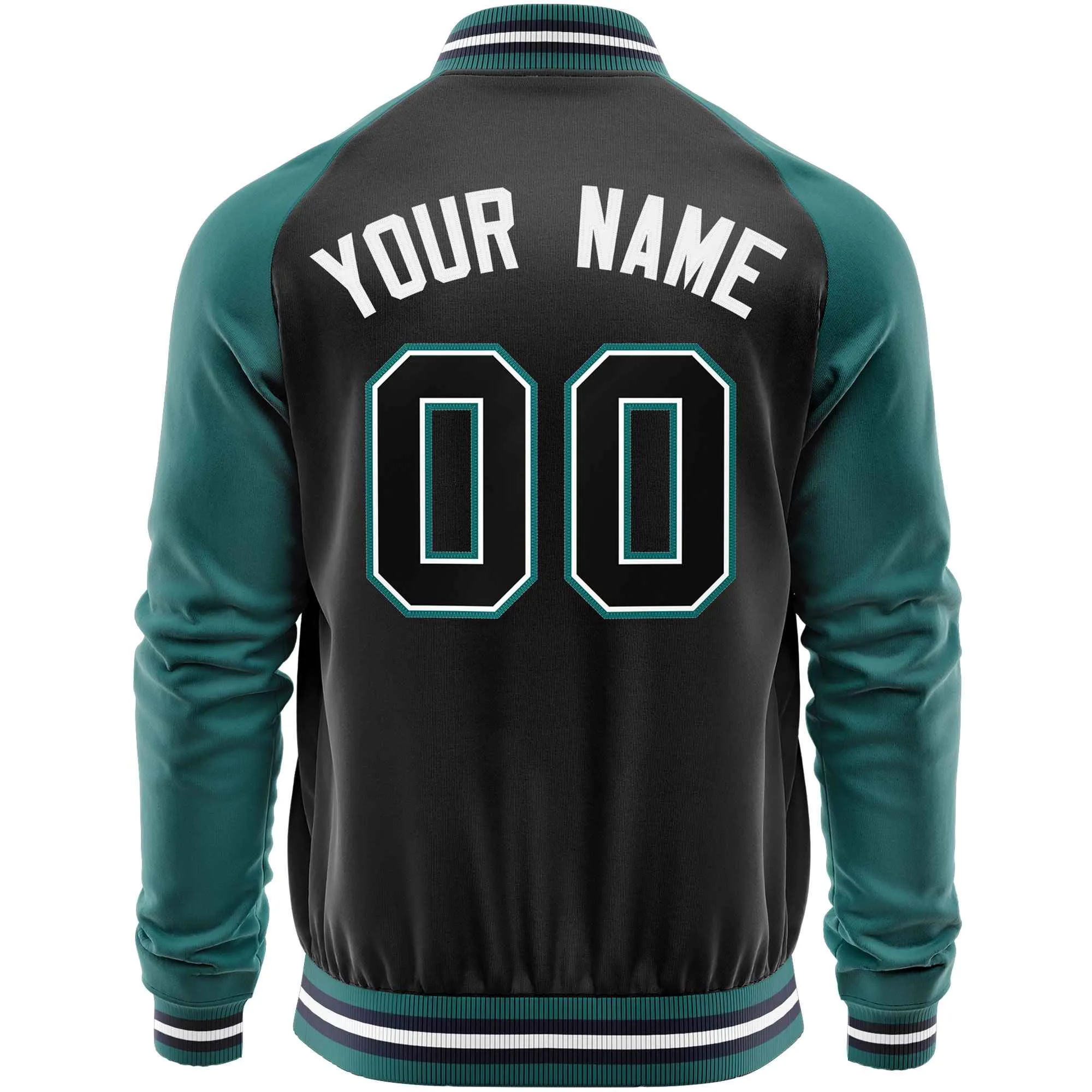 Custom Raglan Sleeves Men's Fashion Varsity Jacket Causal Cotton Letterman Baseball Bomber Jackets