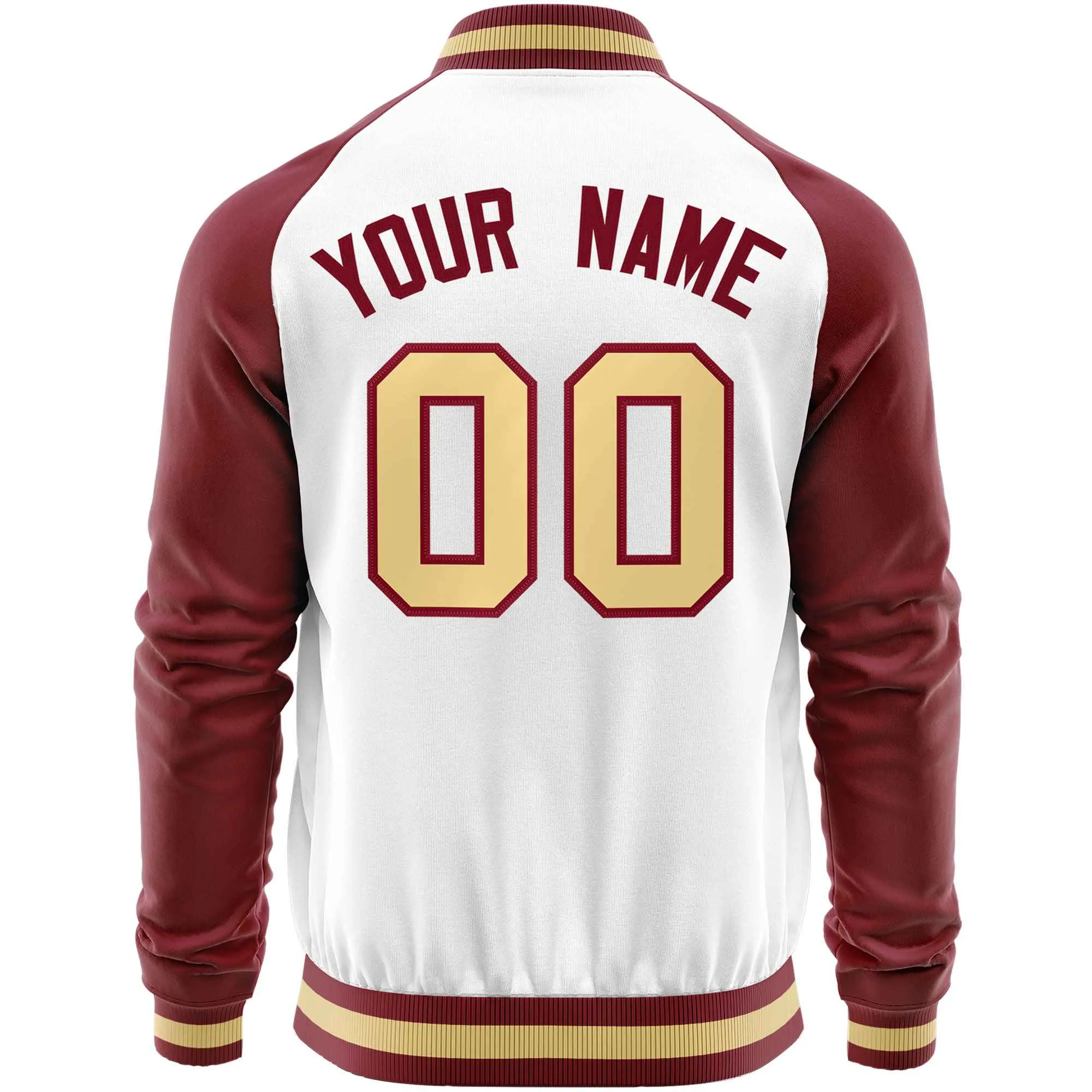 Custom Raglan Sleeves Men's Fashion Varsity Jacket Causal Cotton Letterman Baseball Bomber Jackets