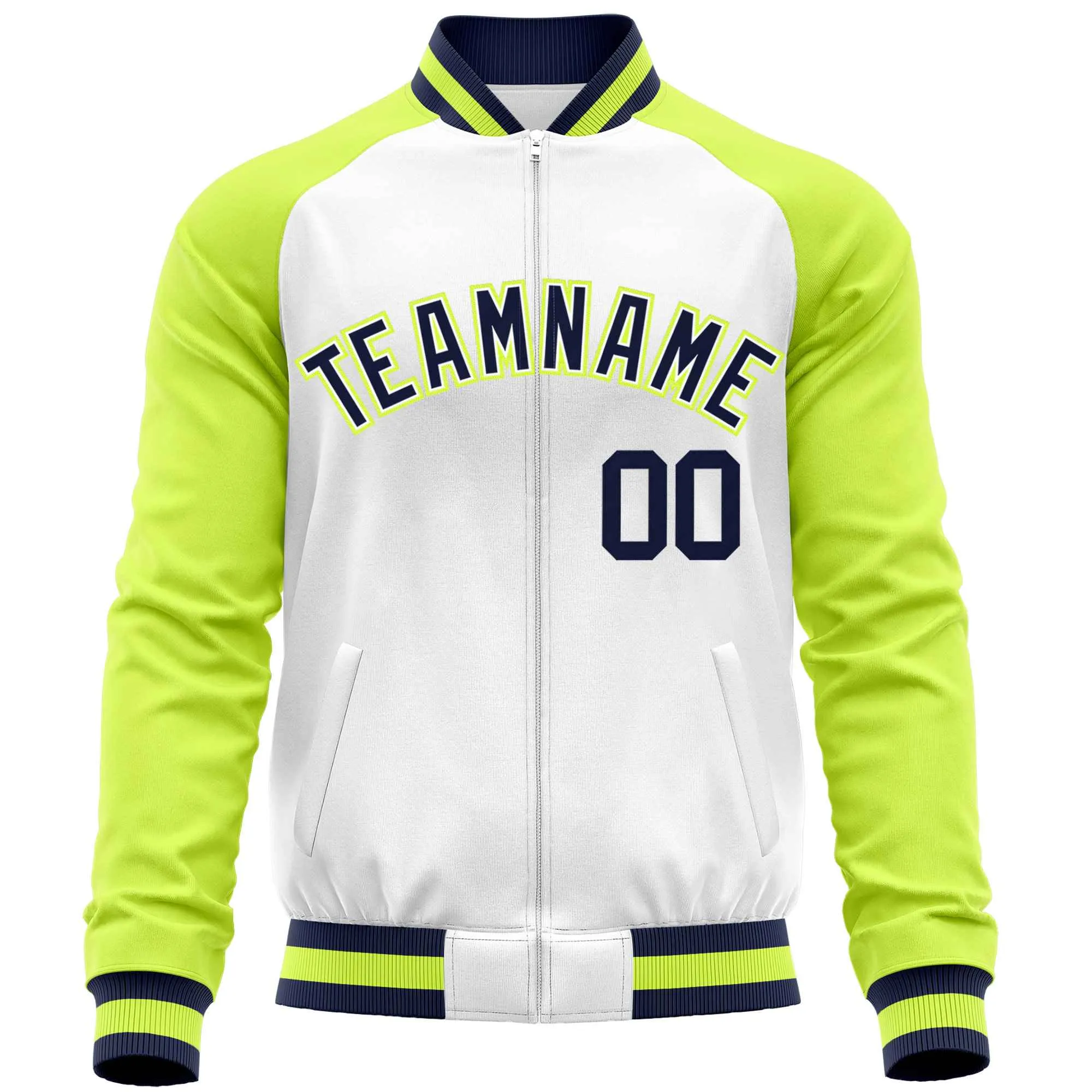 Custom Raglan Sleeves Men's Fashion Varsity Jacket Causal Cotton Letterman Baseball Bomber Jackets