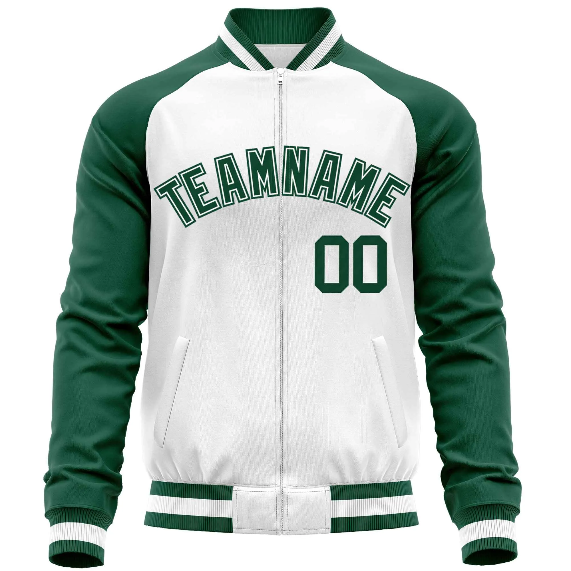 Custom Raglan Sleeves Men's Fashion Varsity Jacket Causal Cotton Letterman Baseball Bomber Jackets