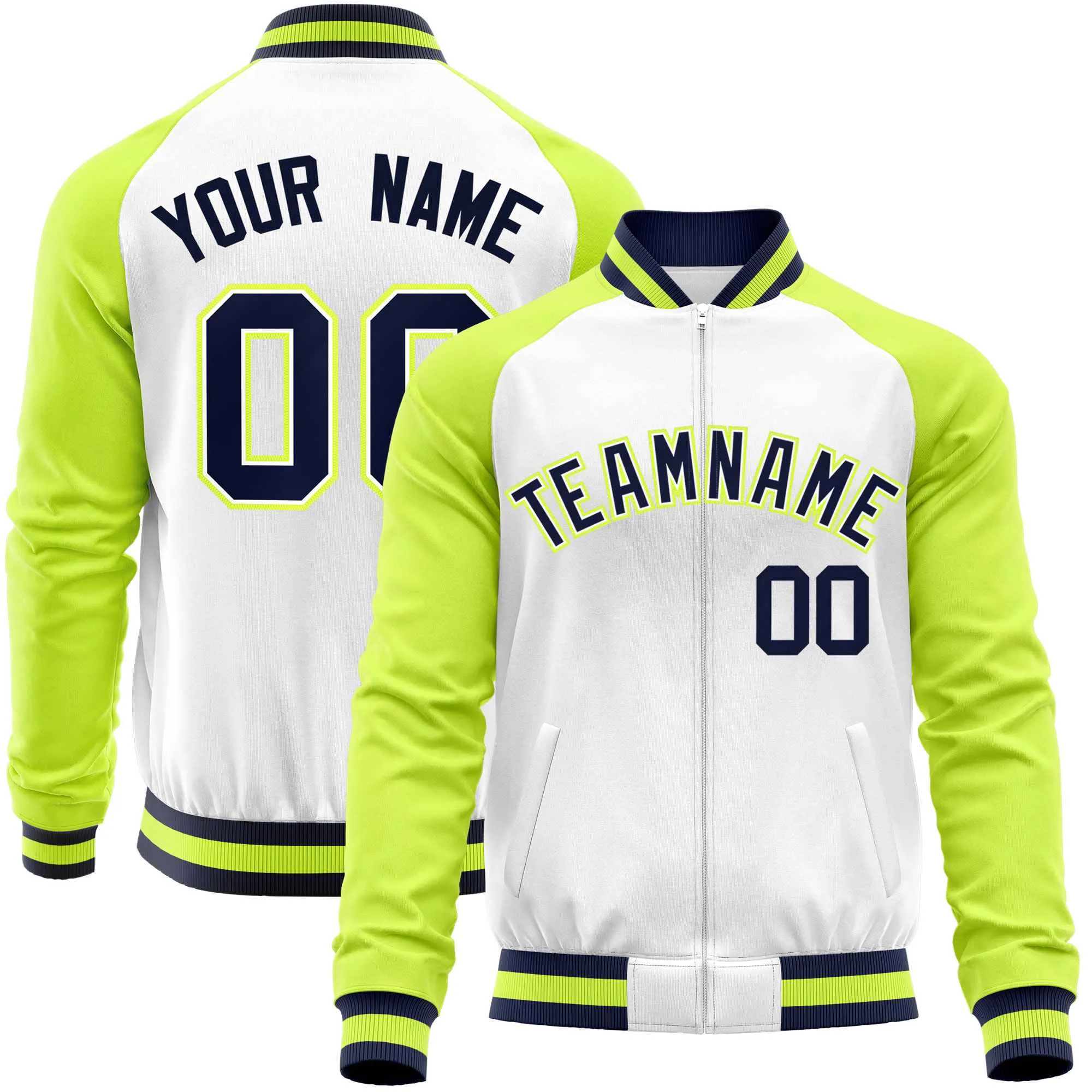 Custom Raglan Sleeves Men's Fashion Varsity Jacket Causal Cotton Letterman Baseball Bomber Jackets