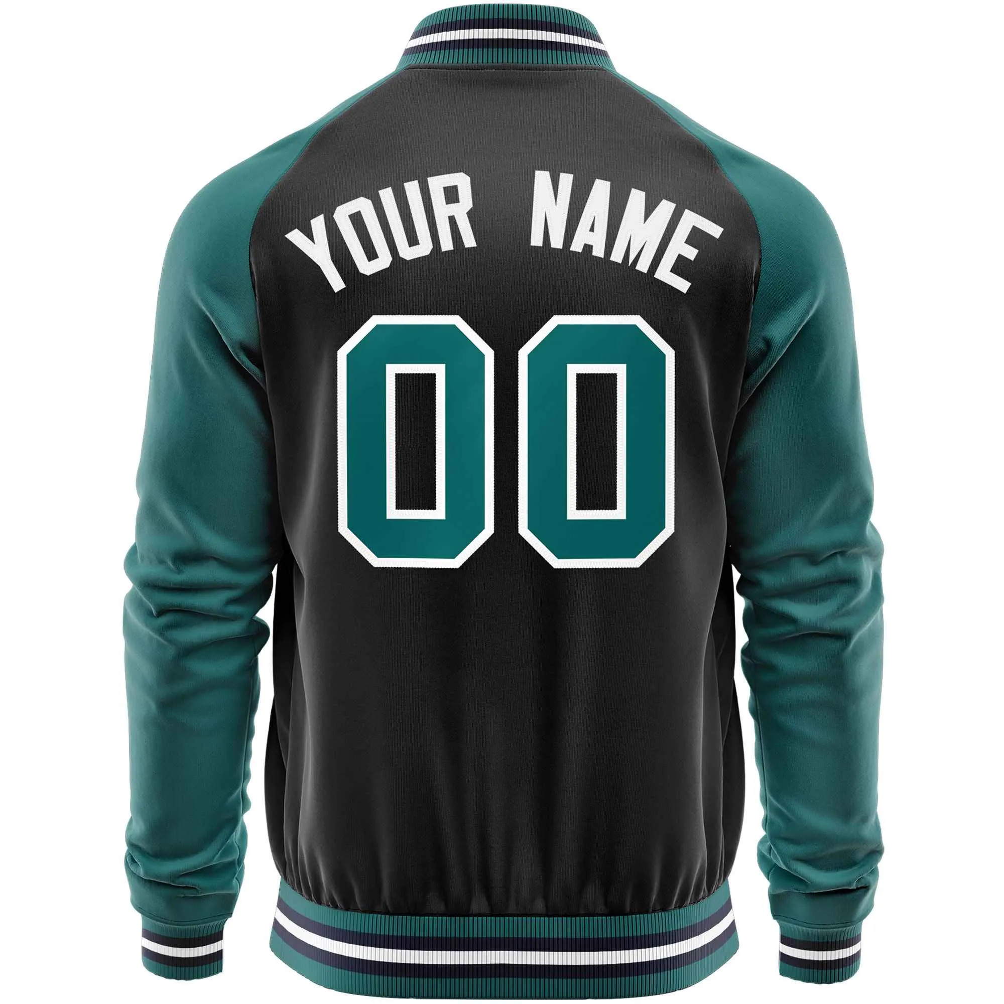 Custom Raglan Sleeves Men's Fashion Varsity Jacket Causal Cotton Letterman Baseball Bomber Jackets