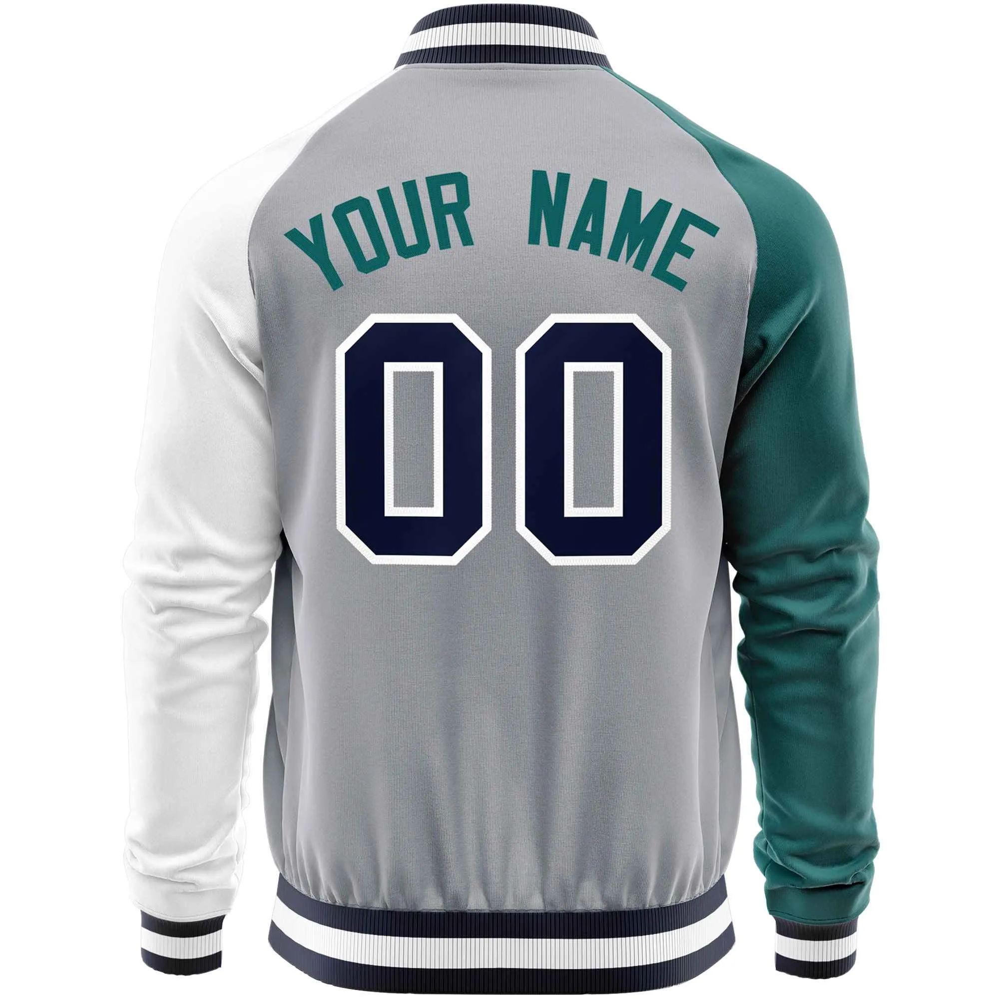 Custom Raglan Sleeves Men's Fashion Varsity Jacket Causal Cotton Letterman Baseball Bomber Jackets