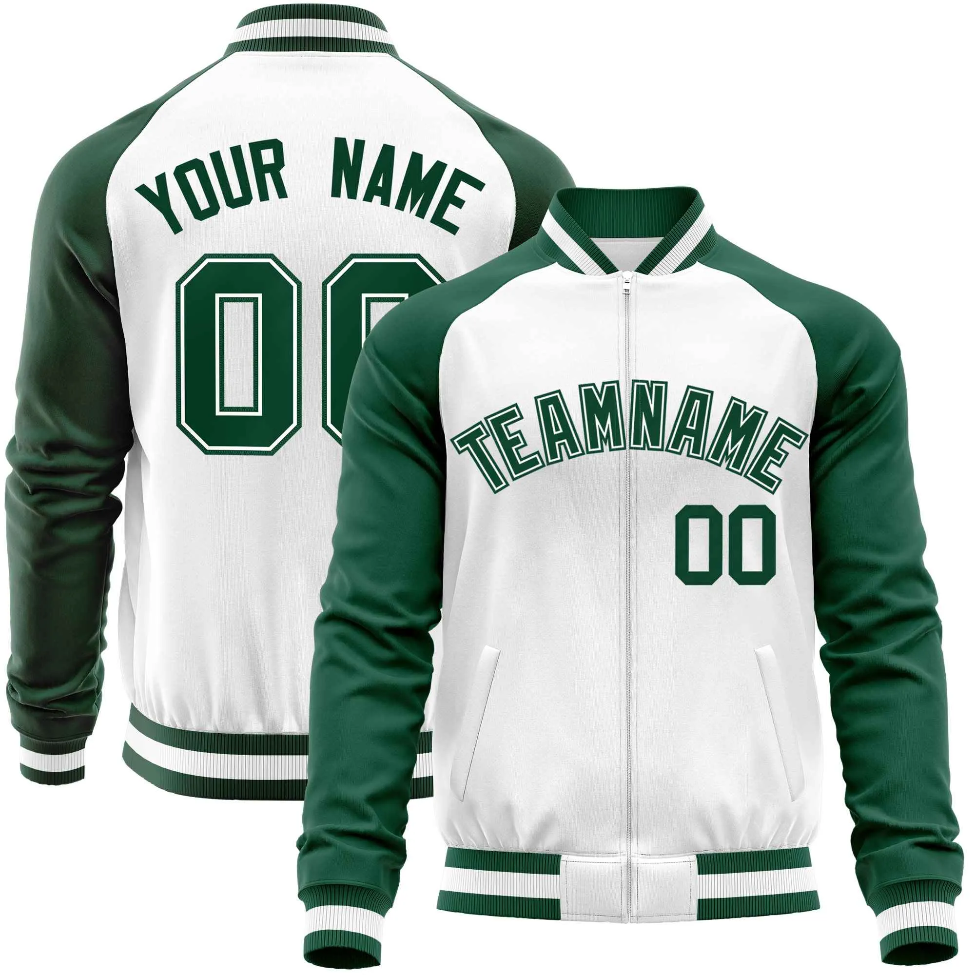 Custom Raglan Sleeves Men's Fashion Varsity Jacket Causal Cotton Letterman Baseball Bomber Jackets