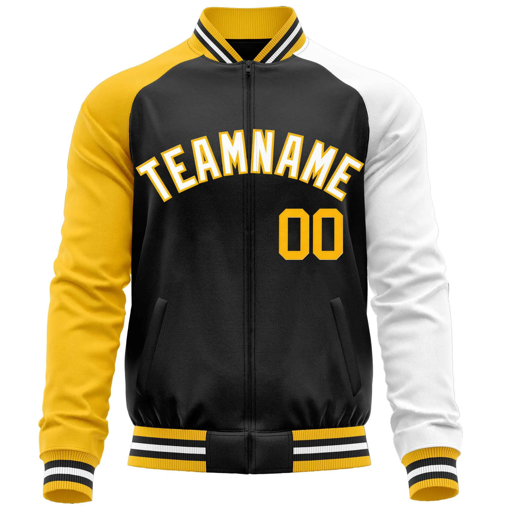 Custom Raglan Sleeves Men's Fashion Varsity Jacket Causal Slim Fit Cotton Letterman Baseball Bomber Jackets