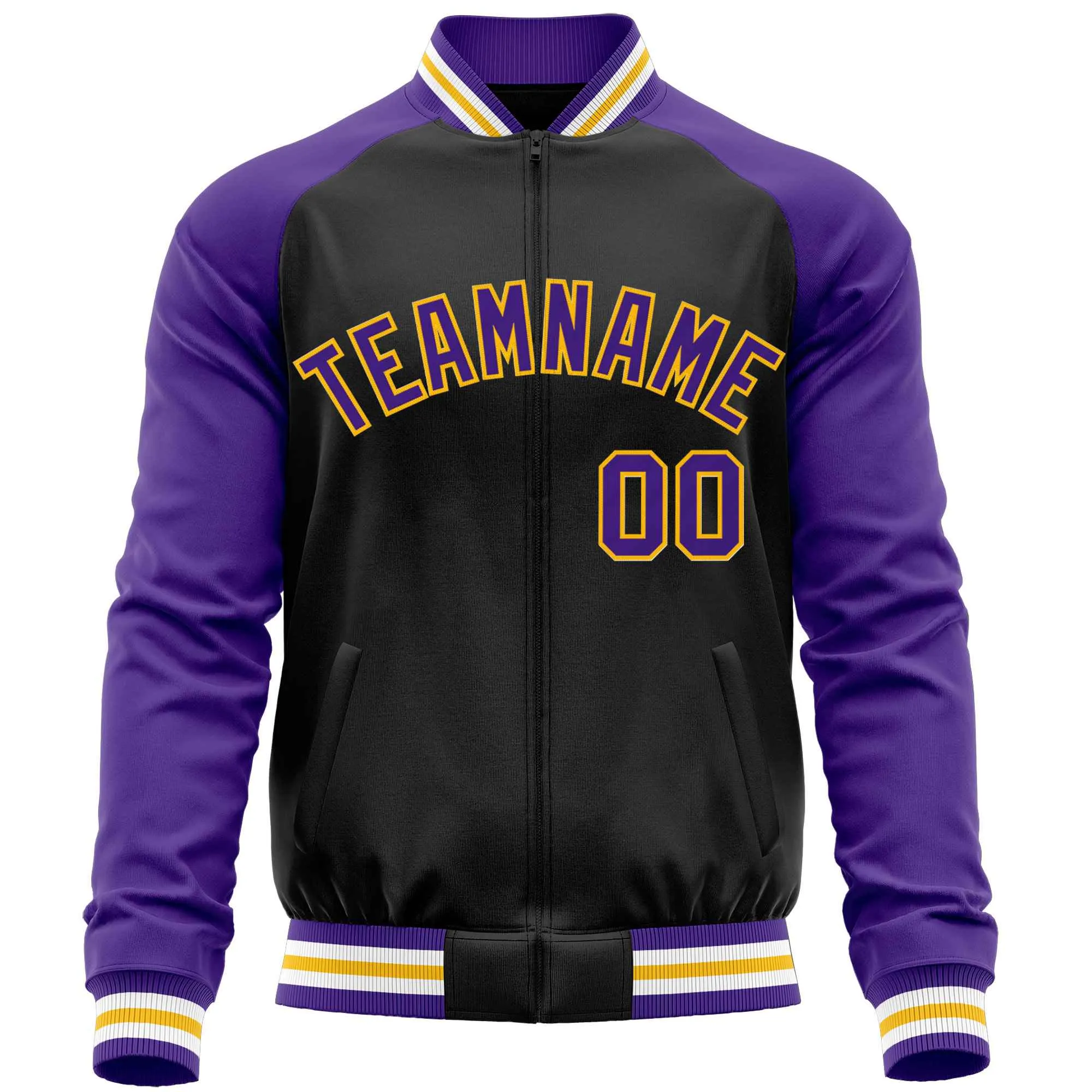 Custom Raglan Sleeves Men's Fashion Varsity Jacket Causal Slim Fit Cotton Letterman Baseball Bomber Jackets