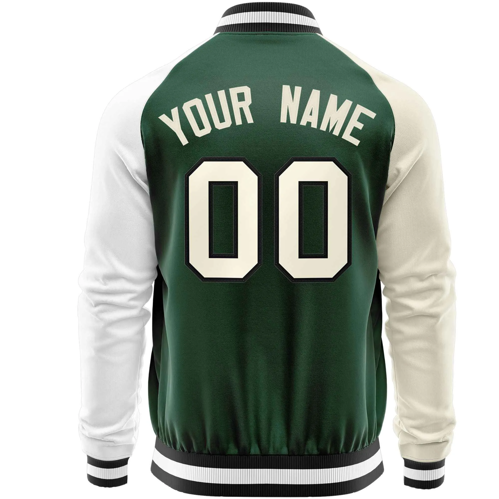Custom Raglan Sleeves Men's Fashion Varsity Jacket Causal Slim Fit Cotton Letterman Baseball Bomber Jackets