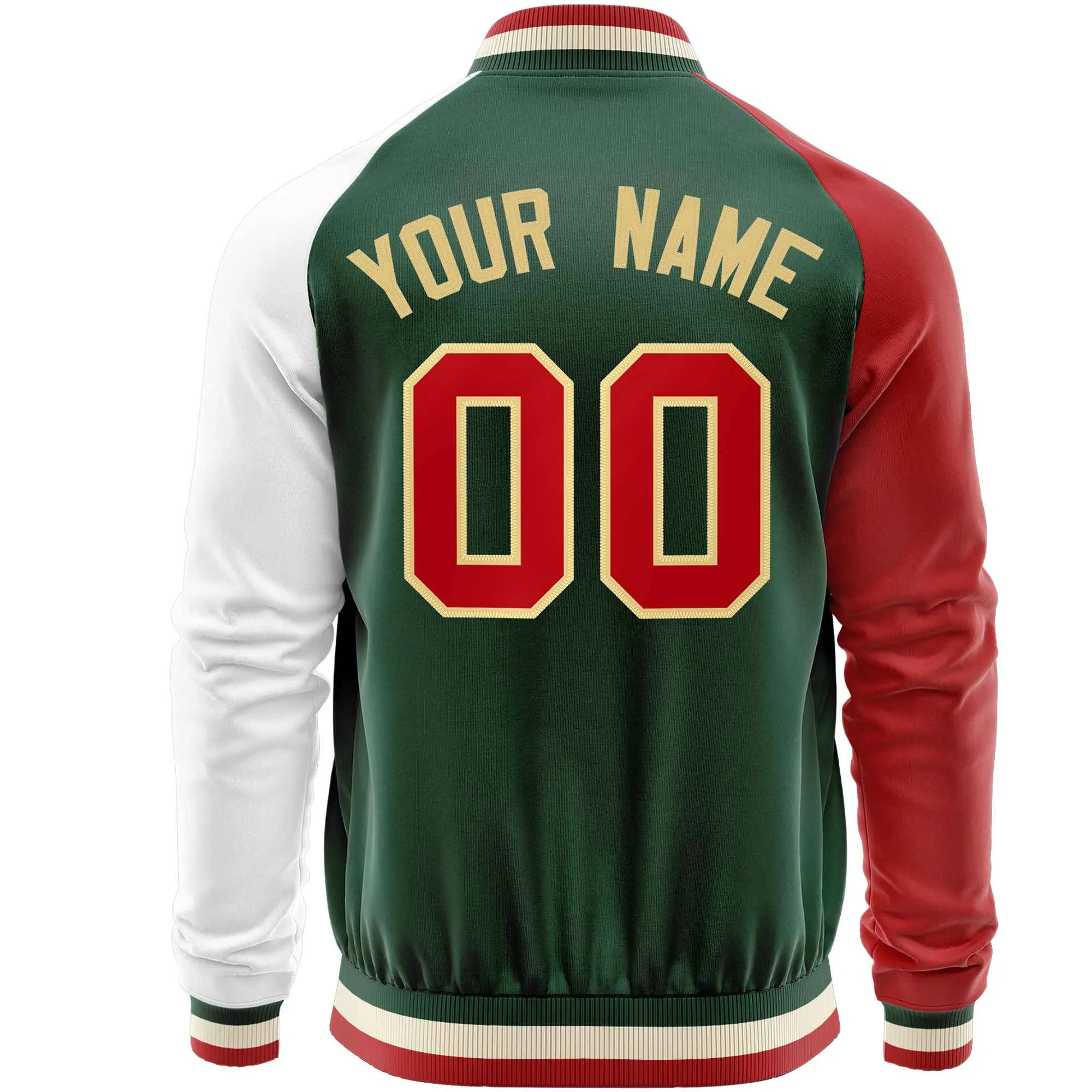 Custom Raglan Sleeves Men's Fashion Varsity Jacket Causal Slim Fit Cotton Letterman Baseball Bomber Jackets