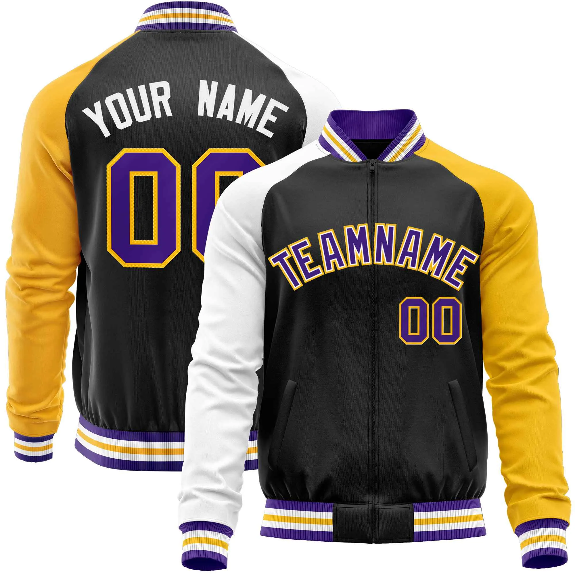 Custom Raglan Sleeves Men's Fashion Varsity Jacket Causal Slim Fit Cotton Letterman Baseball Bomber Jackets