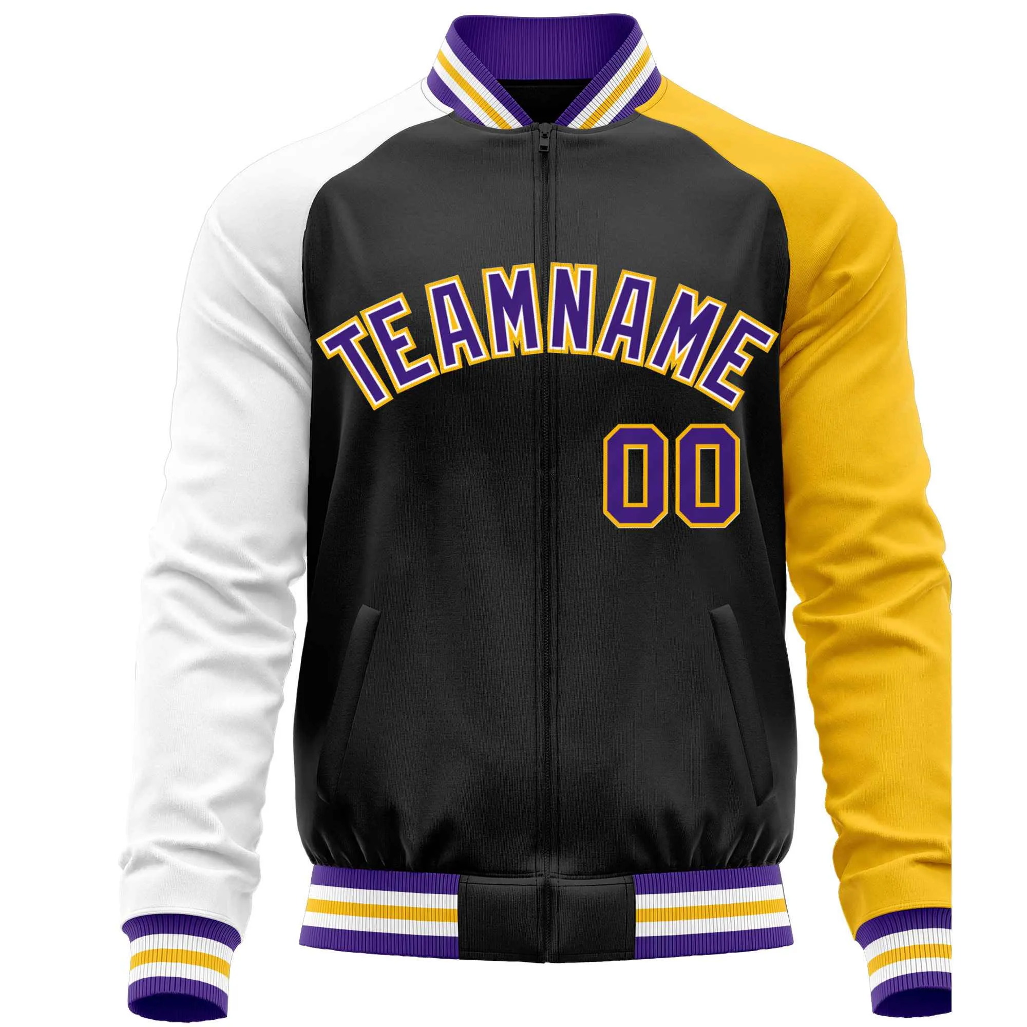 Custom Raglan Sleeves Men's Fashion Varsity Jacket Causal Slim Fit Cotton Letterman Baseball Bomber Jackets