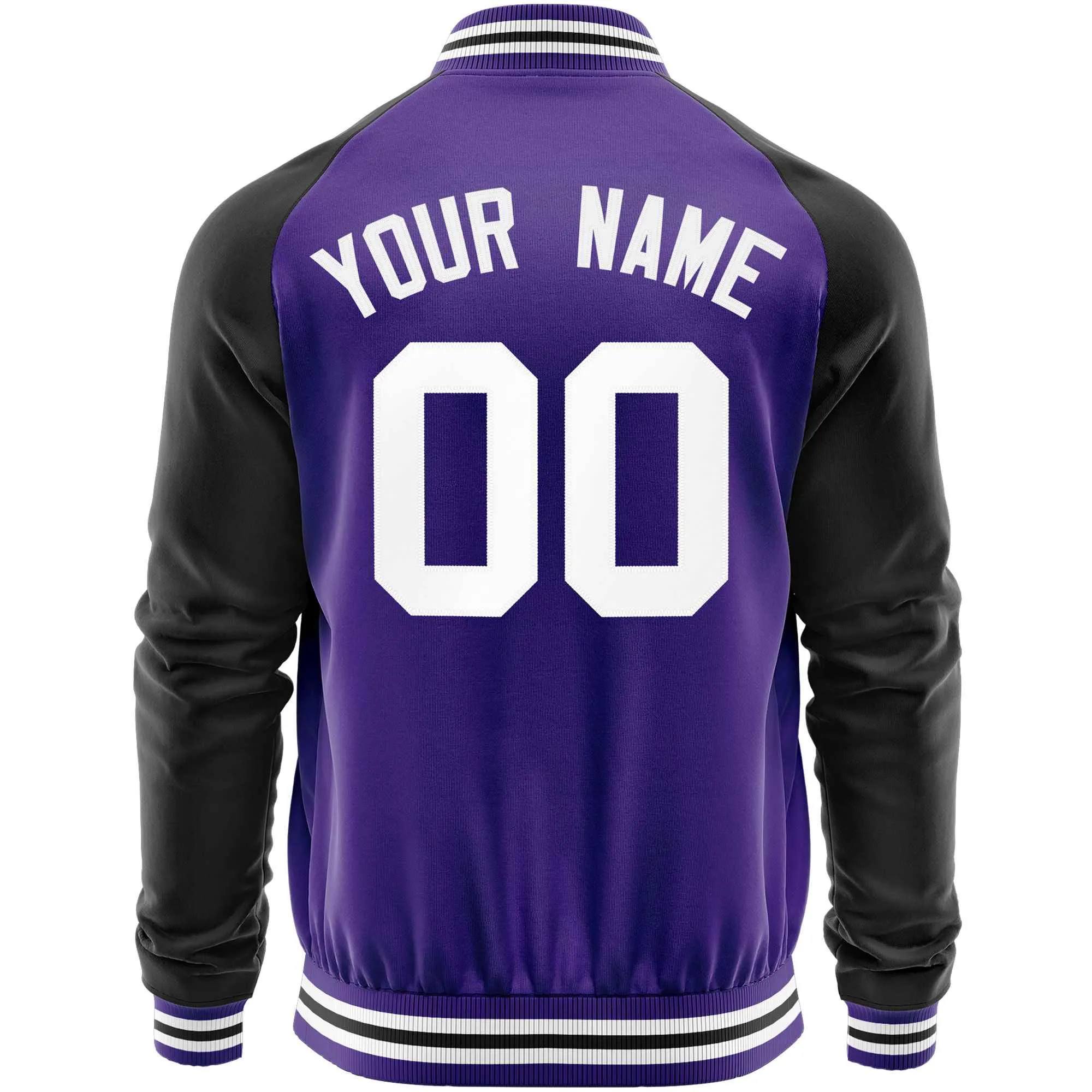 Custom Raglan Sleeves Men's Fashion Varsity Jacket Causal Slim Fit Cotton Letterman Baseball Bomber Jackets
