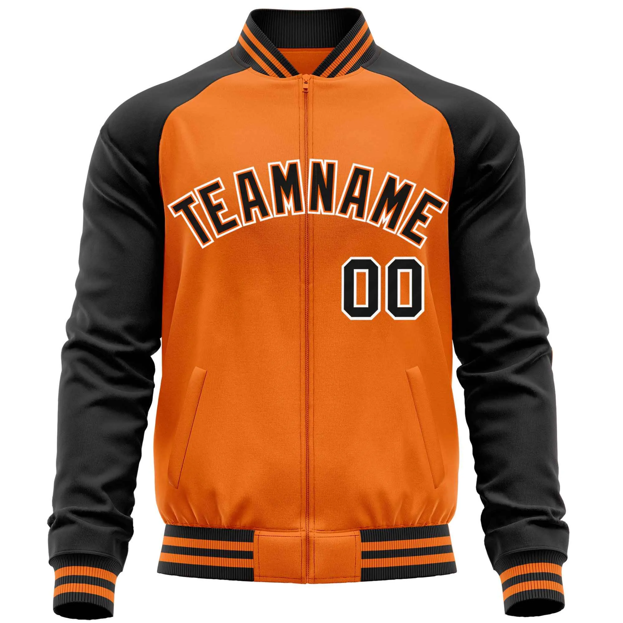 Custom Raglan Sleeves Men's Fashion Varsity Jacket Causal Slim Fit Cotton Letterman Baseball Bomber Jackets