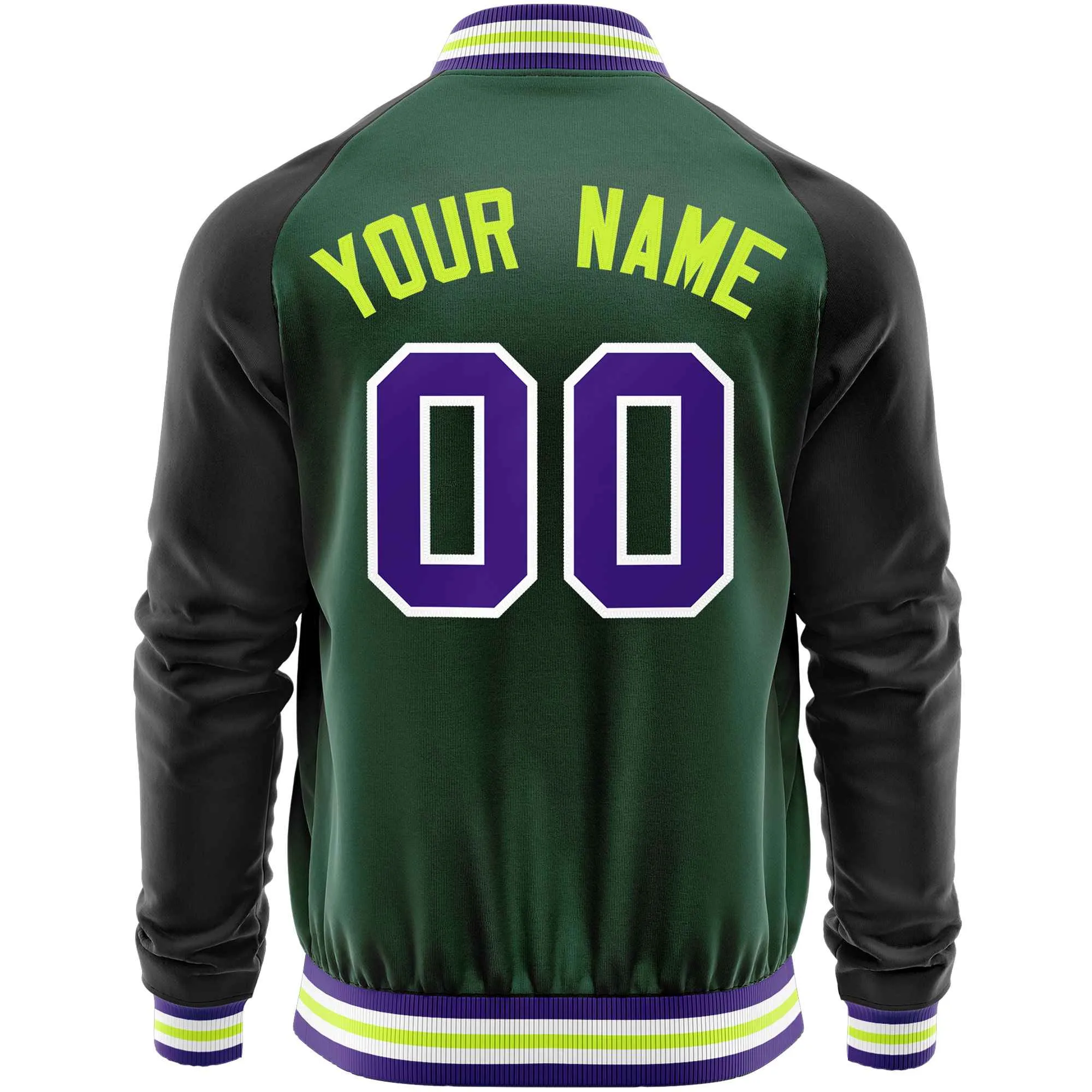 Custom Raglan Sleeves Men's Fashion Varsity Jacket Causal Slim Fit Cotton Letterman Baseball Bomber Jackets