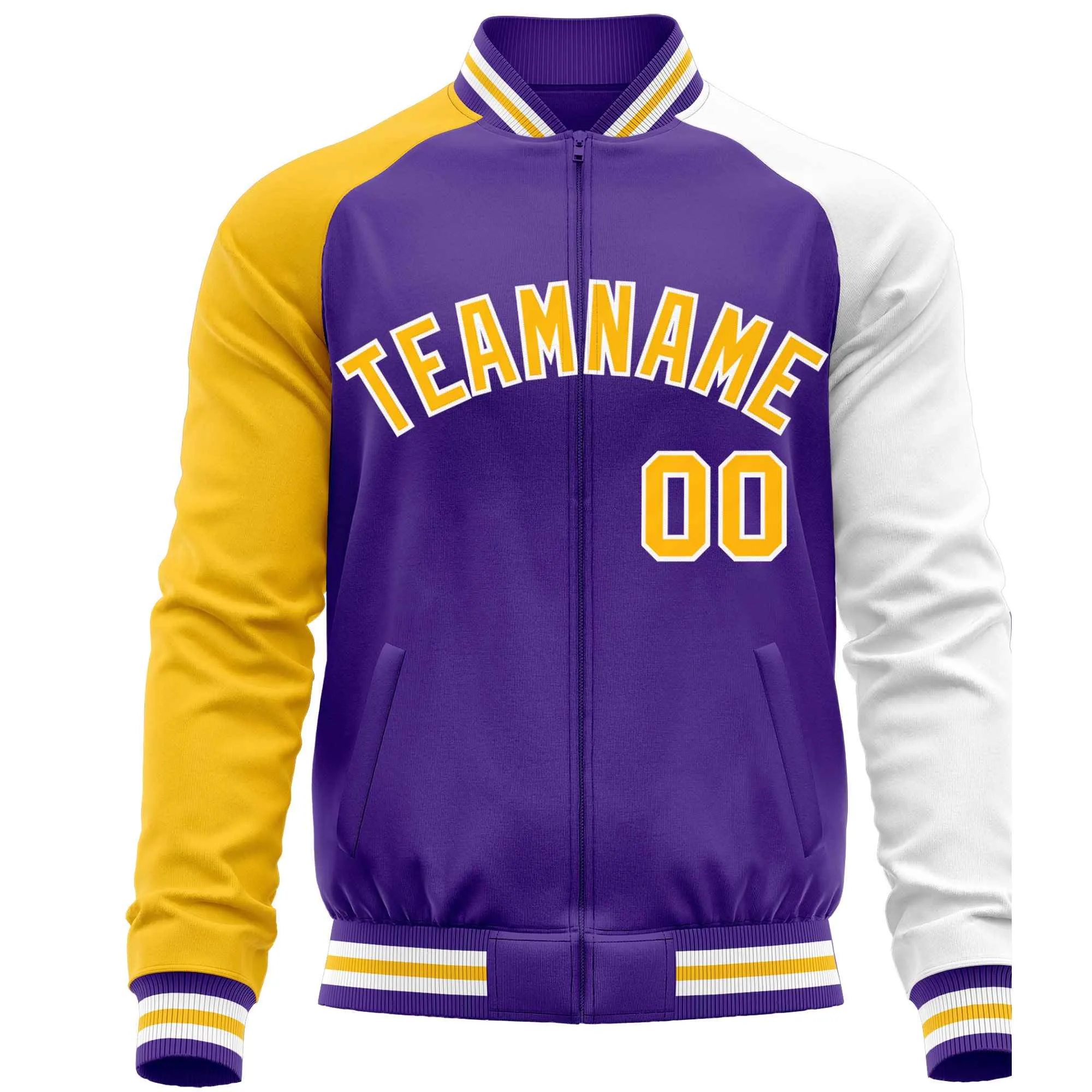 Custom Raglan Sleeves Men's Fashion Varsity Jacket Causal Slim Fit Cotton Letterman Baseball Bomber Jackets