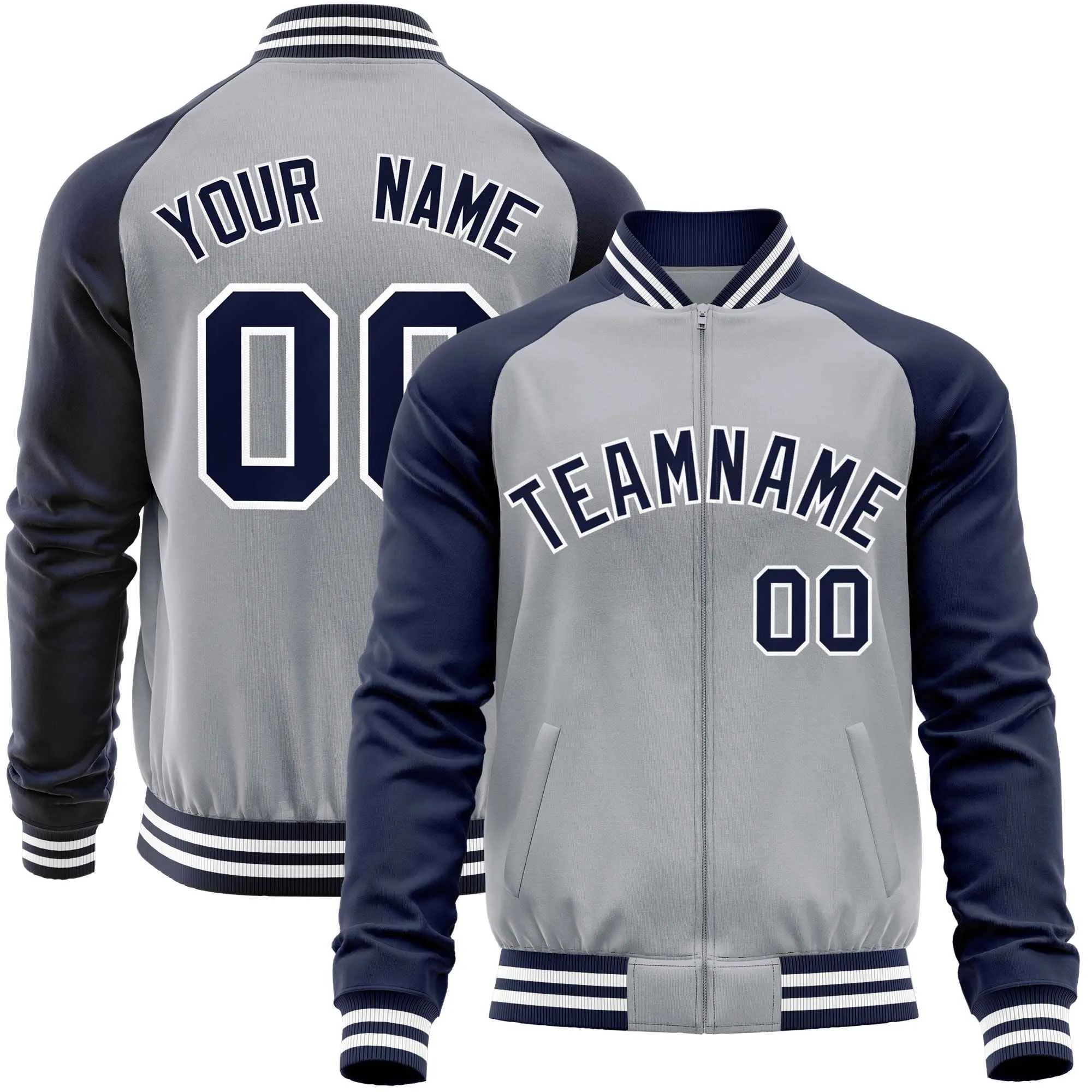Custom Raglan Sleeves Men's Fashion Varsity Jacket Causal Slim Fit Cotton Letterman Baseball Bomber Jackets