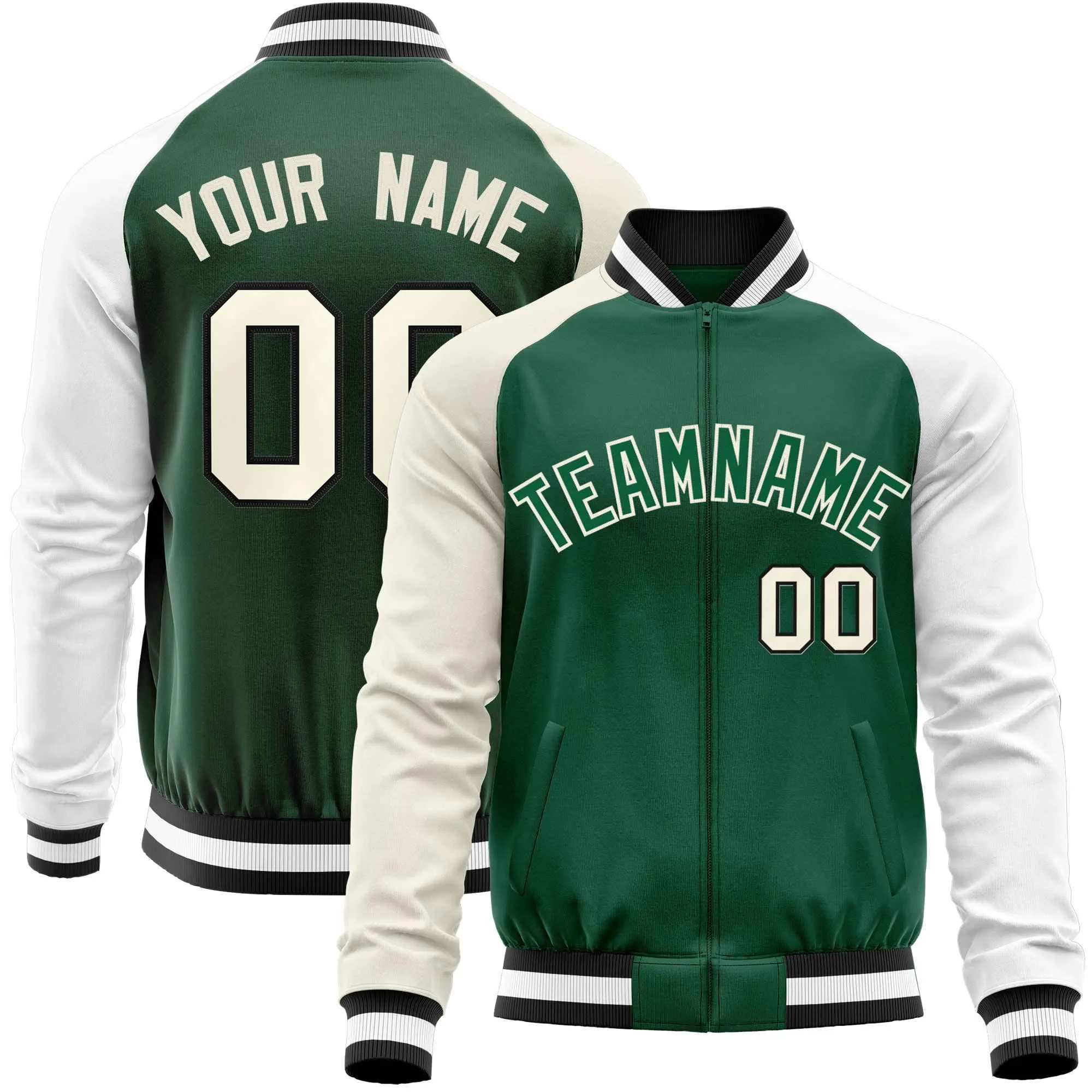 Custom Raglan Sleeves Men's Fashion Varsity Jacket Causal Slim Fit Cotton Letterman Baseball Bomber Jackets