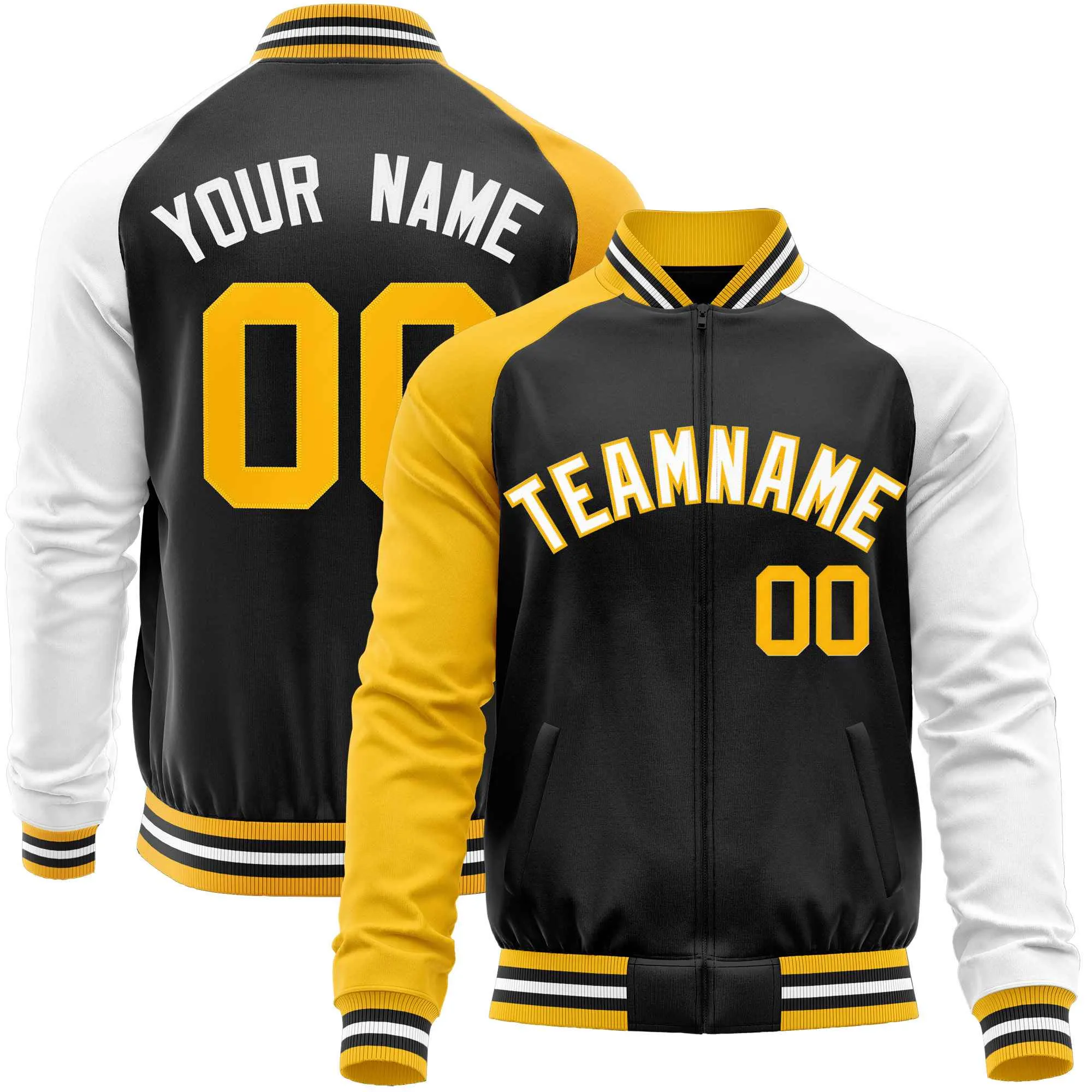Custom Raglan Sleeves Men's Fashion Varsity Jacket Causal Slim Fit Cotton Letterman Baseball Bomber Jackets