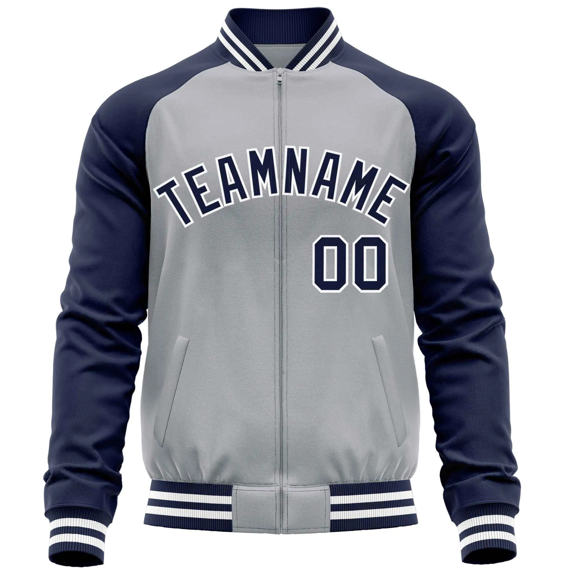Custom Raglan Sleeves Men's Fashion Varsity Jacket Causal Slim Fit Cotton Letterman Baseball Bomber Jackets
