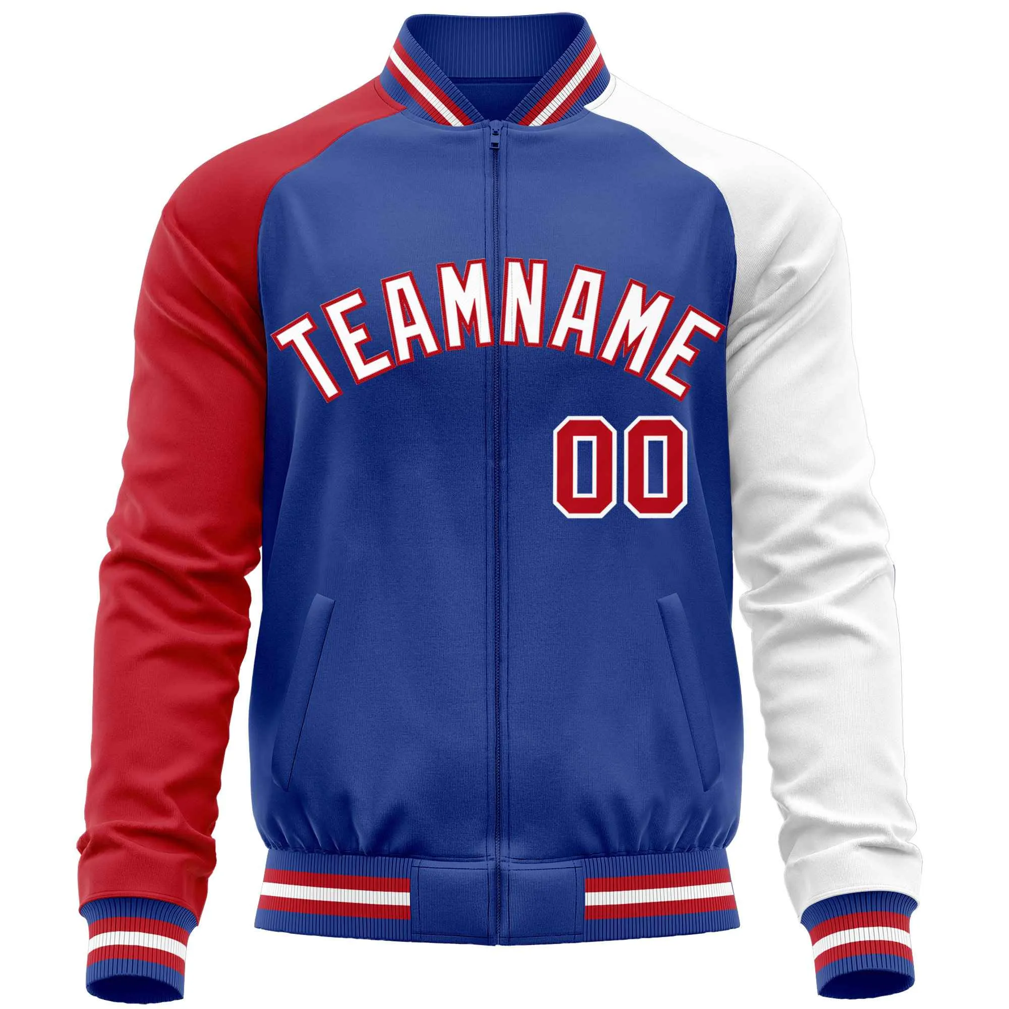 Custom Raglan Sleeves Men's Fashion Varsity Jacket Causal Slim Fit Cotton Letterman Baseball Bomber Jackets