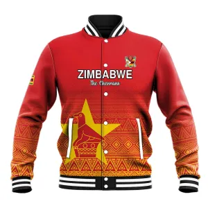 Custom Zimbabwe Cricket Baseball Jacket Go Champions LT15