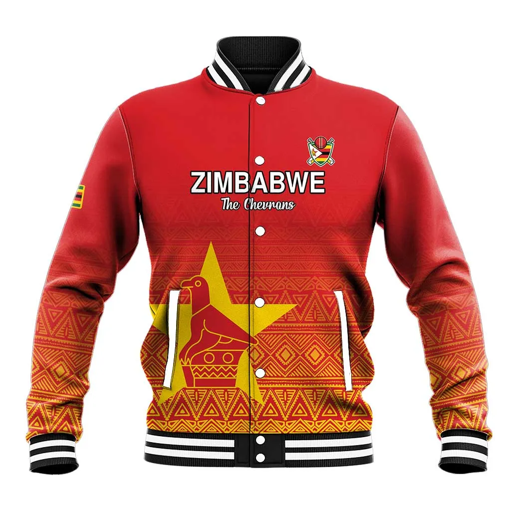 Custom Zimbabwe Cricket Baseball Jacket Go Champions LT15
