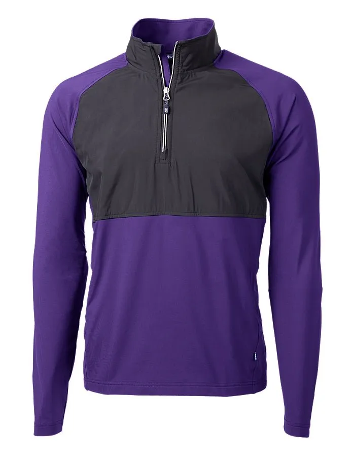 Cutter & Buck Men's Adapt Eco Knit Hybrid Recycled Quarter Zip