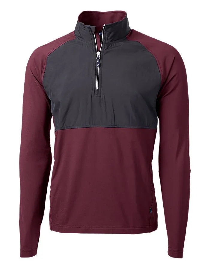Cutter & Buck Men's Adapt Eco Knit Hybrid Recycled Quarter Zip