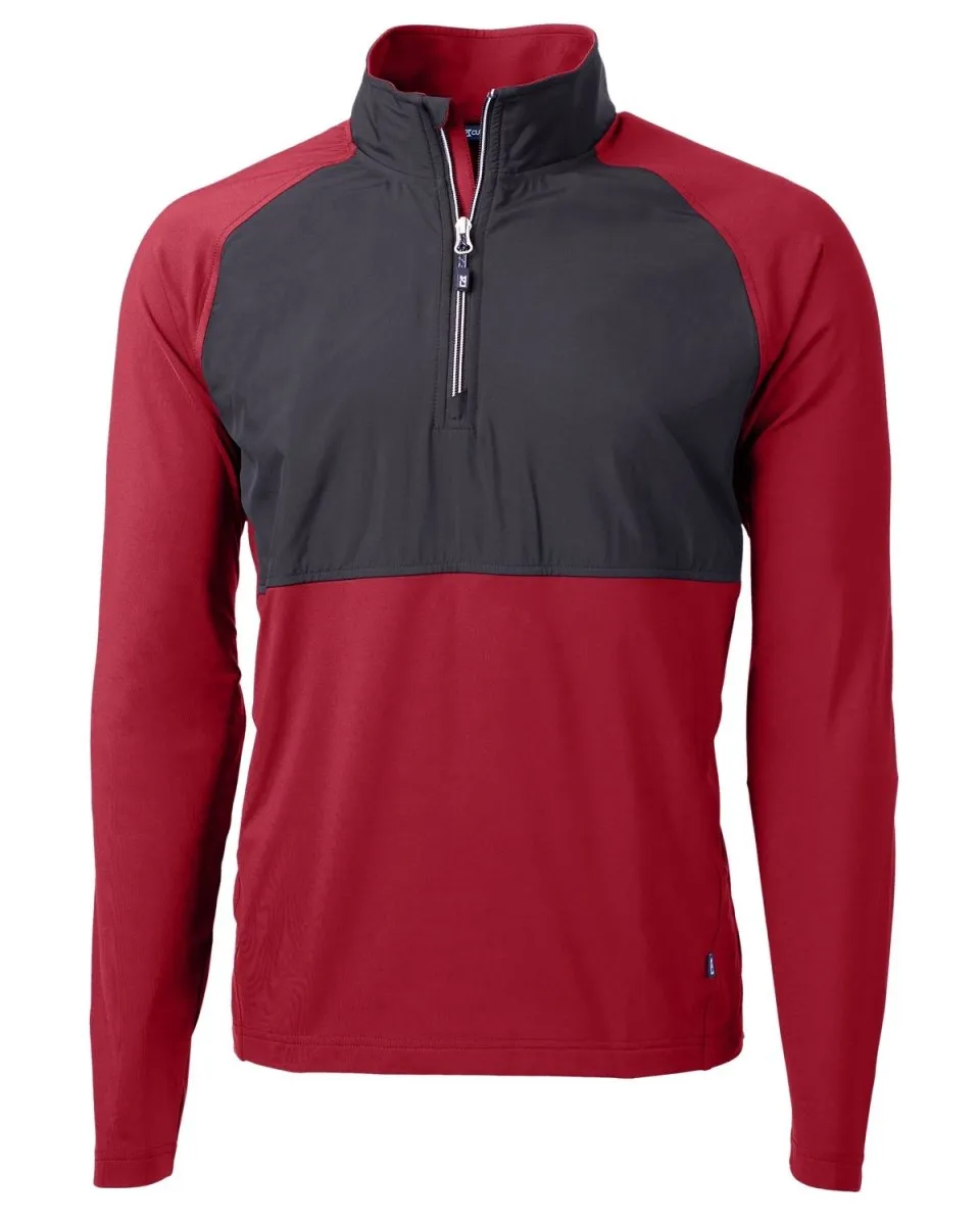 Cutter & Buck Men's Adapt Eco Knit Hybrid Recycled Quarter Zip