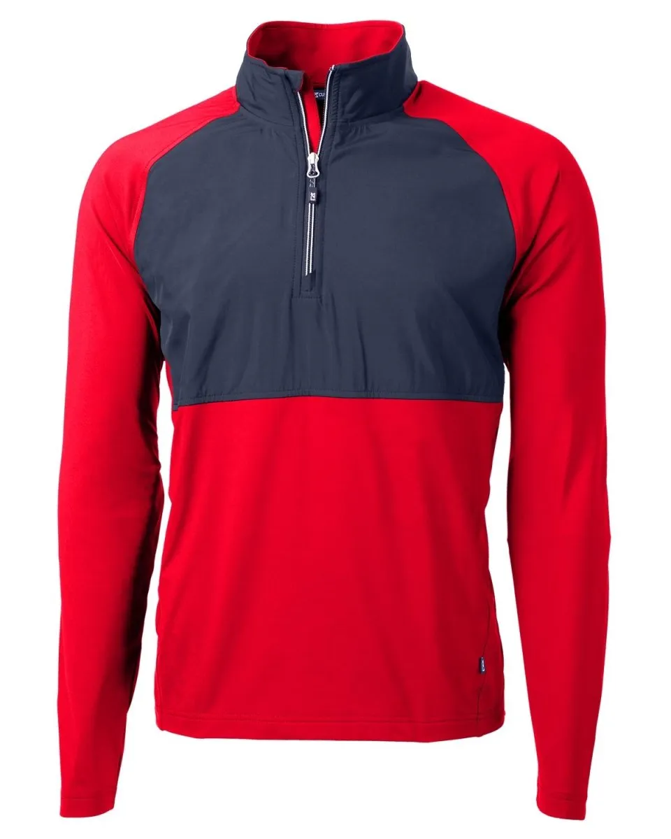 Cutter & Buck Men's Adapt Eco Knit Hybrid Recycled Quarter Zip
