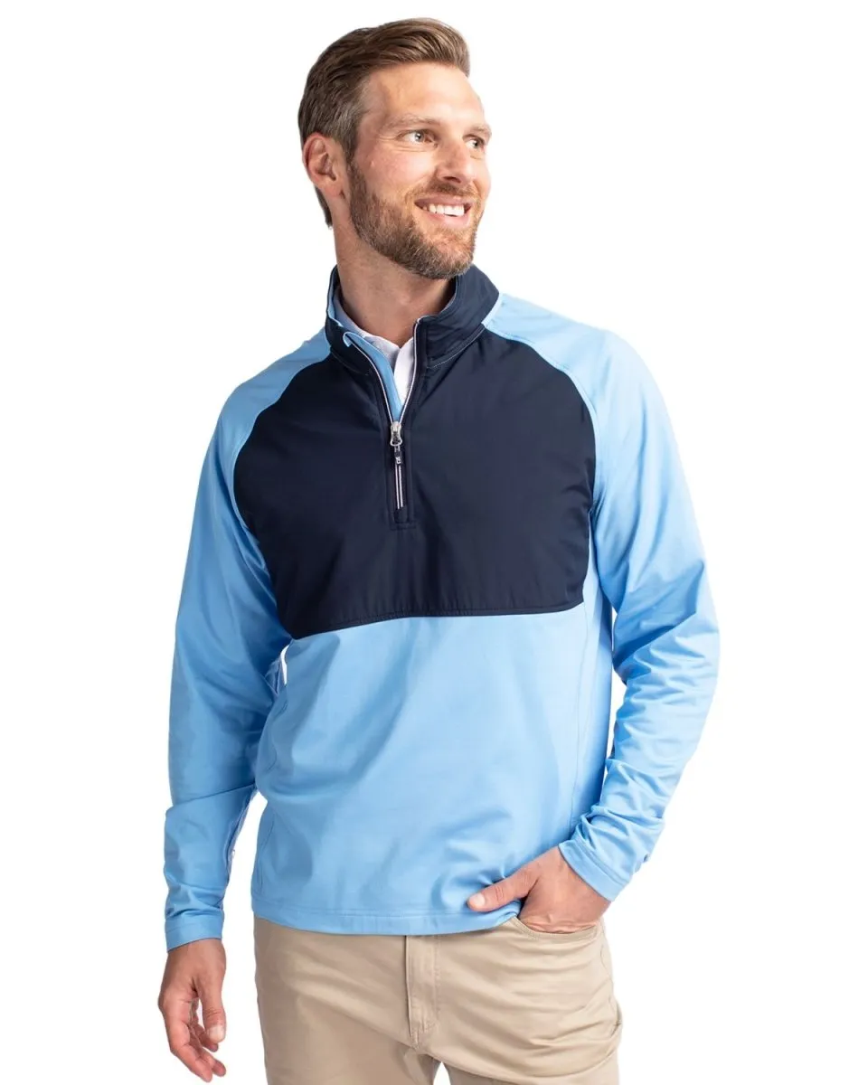 Cutter & Buck Men's Adapt Eco Knit Hybrid Recycled Quarter Zip