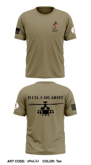D Co., 1-101 CAB, ARMT Core Men's SS Performance Tee - zHuL3J