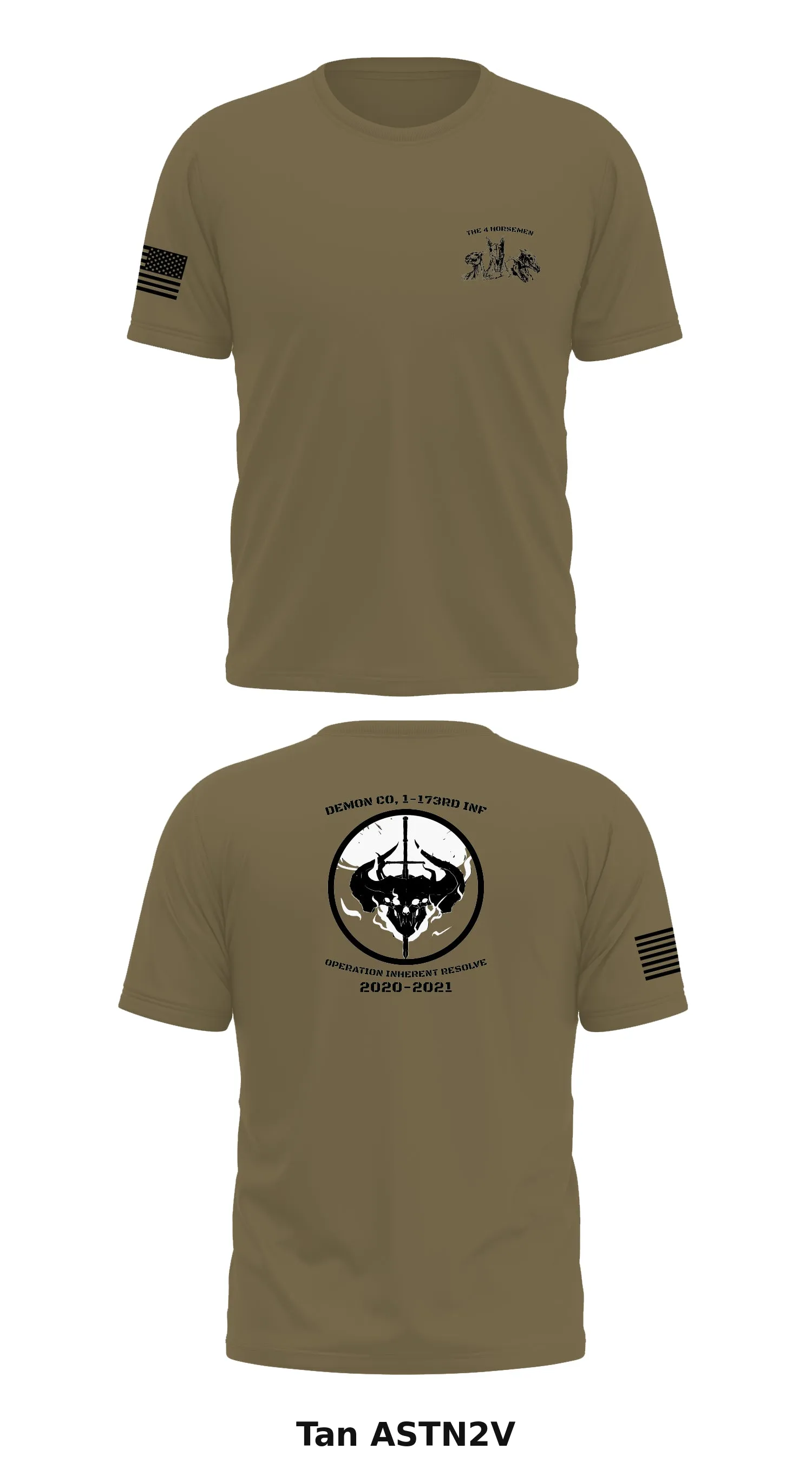 D CO 1-173 INF Store 1 Core Men's SS Performance Tee - ASTN2V