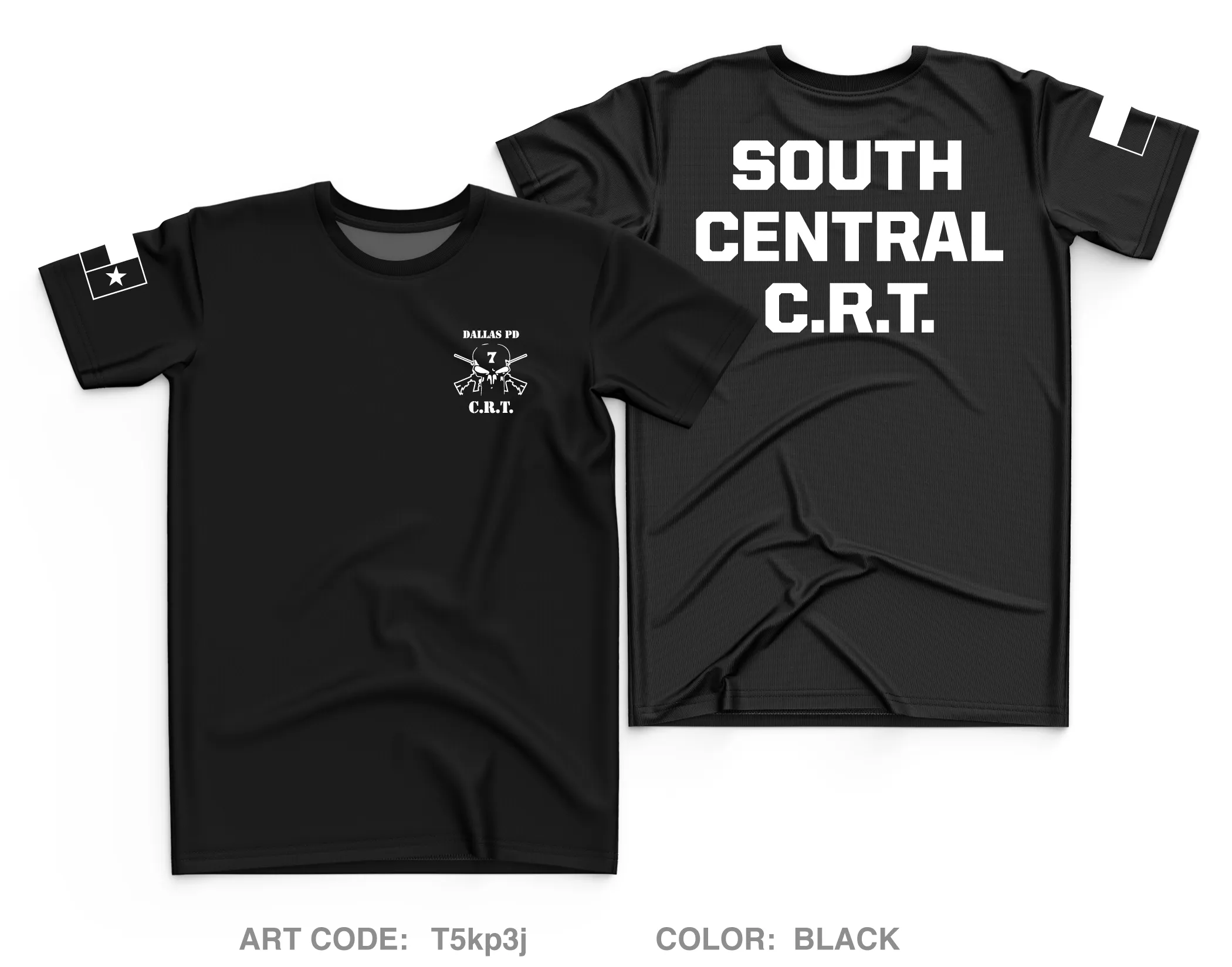 Dallas PD Store 1 Core Men's SS Performance Tee - T5kp3j