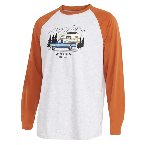 DALTON BASEBALL GRAPHIC MEN'S LONG-SLEEVED SHIRT