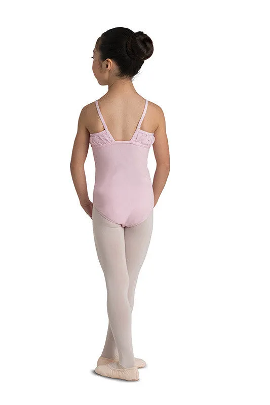 Danz N Motion Chiffon Pleated Yoke Leotard - Lavender