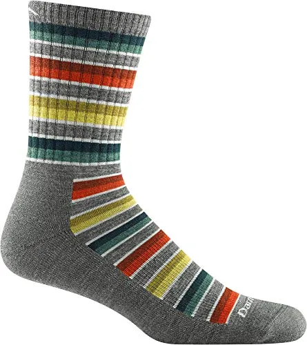 Darn Tough Mens 1992 Decade Stripe Micro Crew Midweight with Cushion Merino Wool Socks
