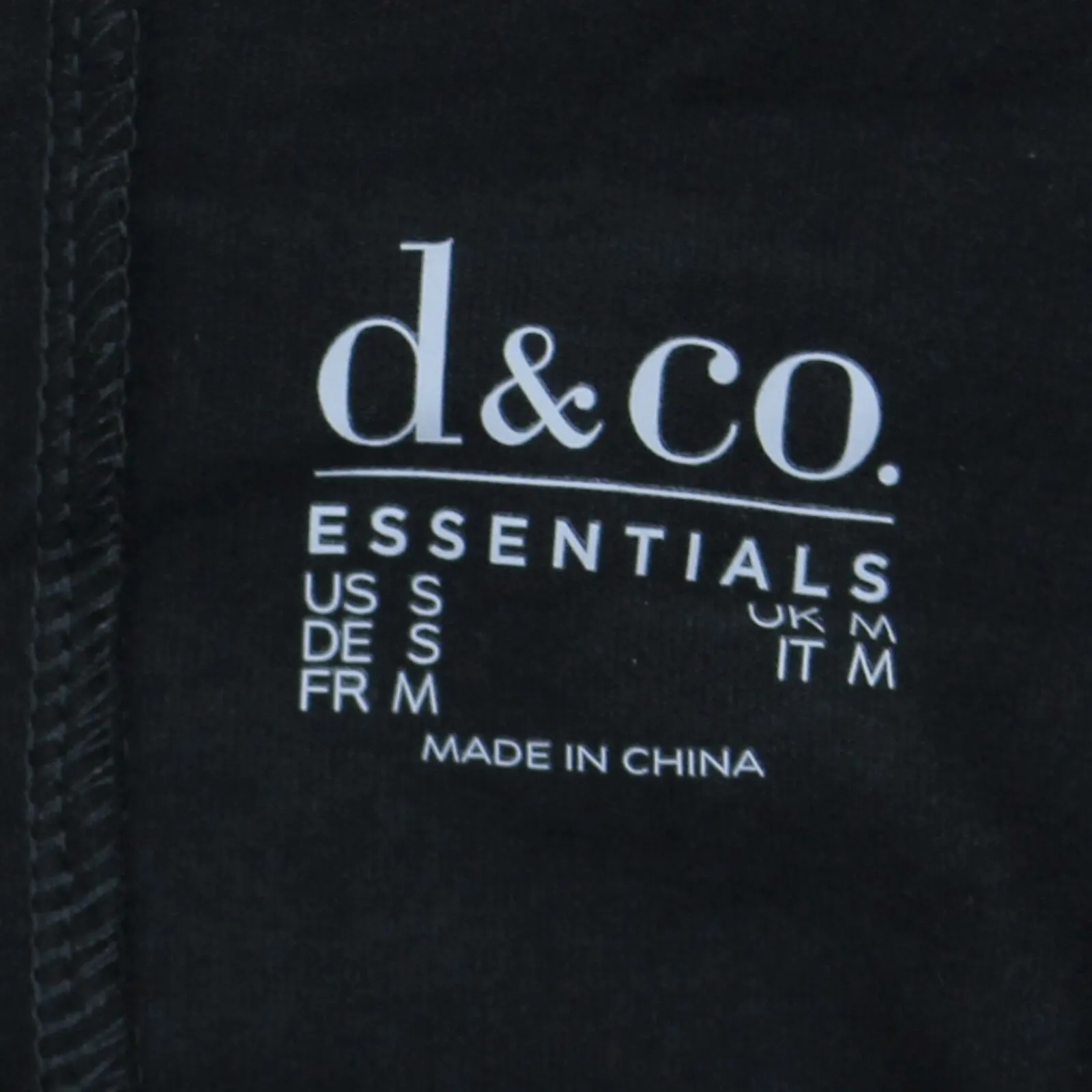 Denim & Co. Essentials Round Neck Fit And Flare Henley Knit Top Black Small