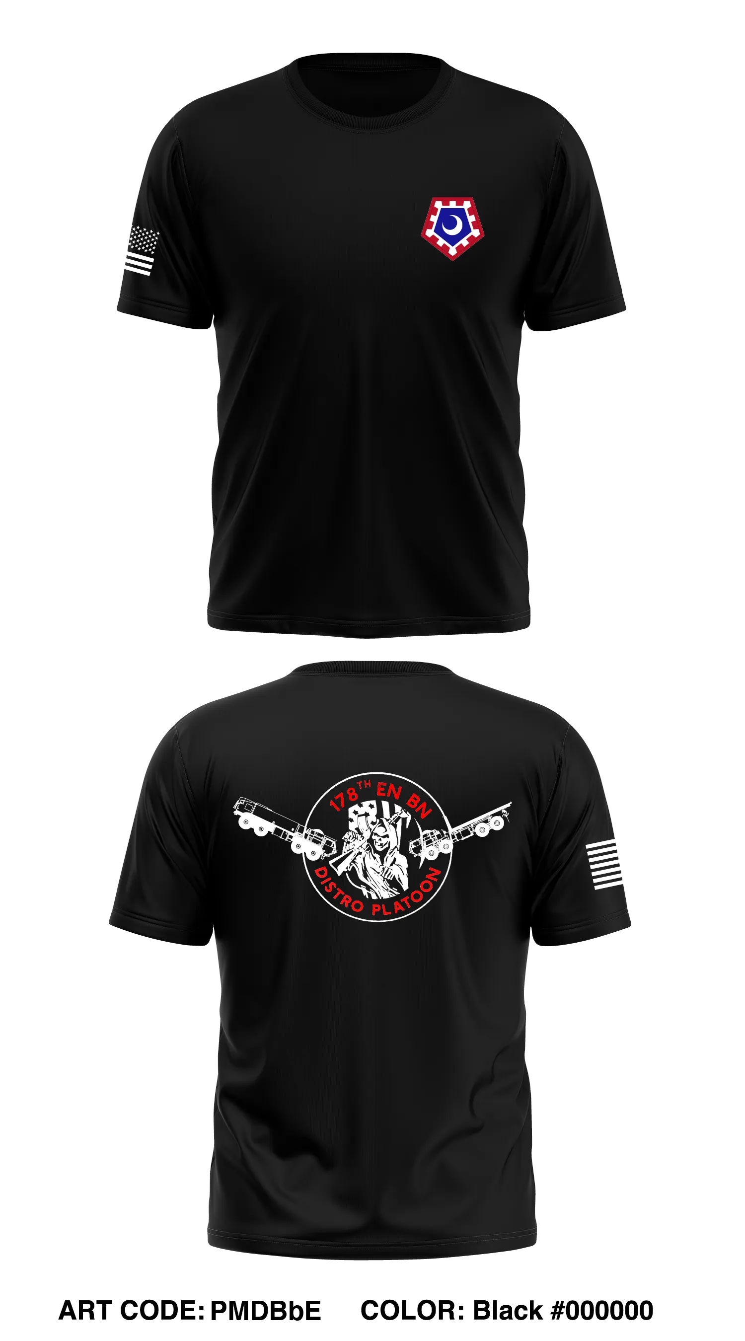 Distro Platoon, A Co, 178 EN BN Store 1 Core Men's SS Performance Tee - PMDBbE
