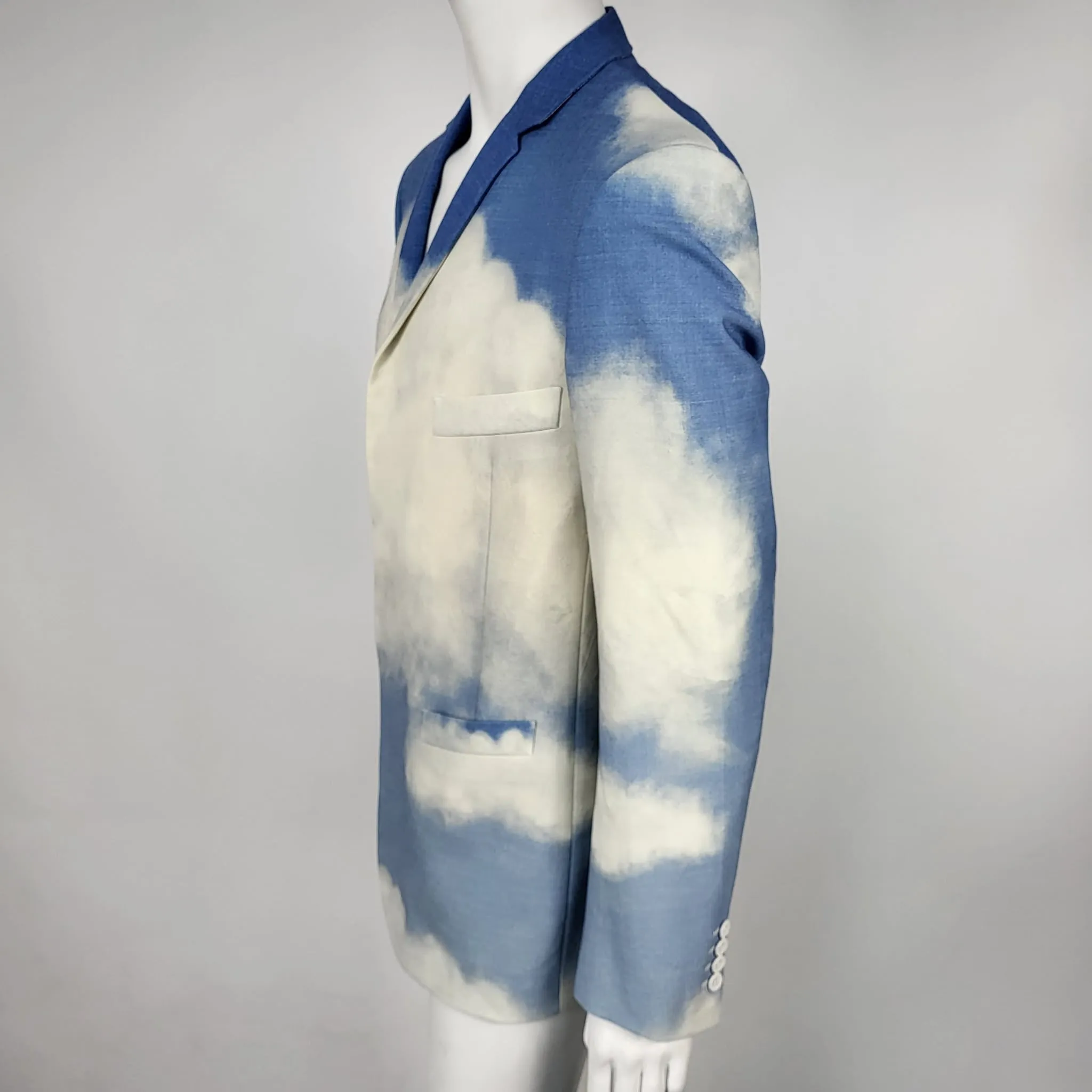 Embossed Cloud & Button Jacket