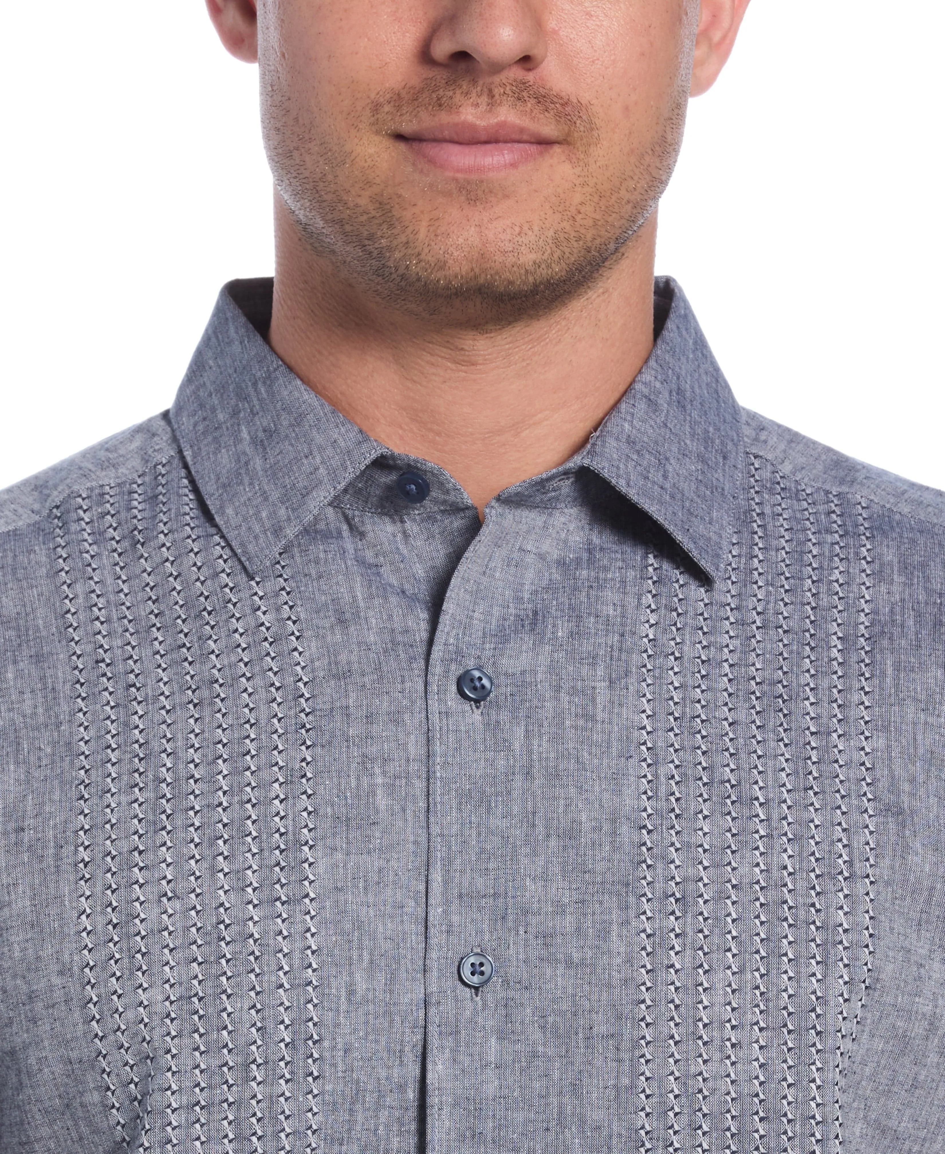 Engineered Dobby Panels Shirt
