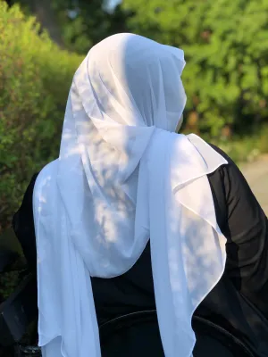 Everyday Chiffon Hijab - White