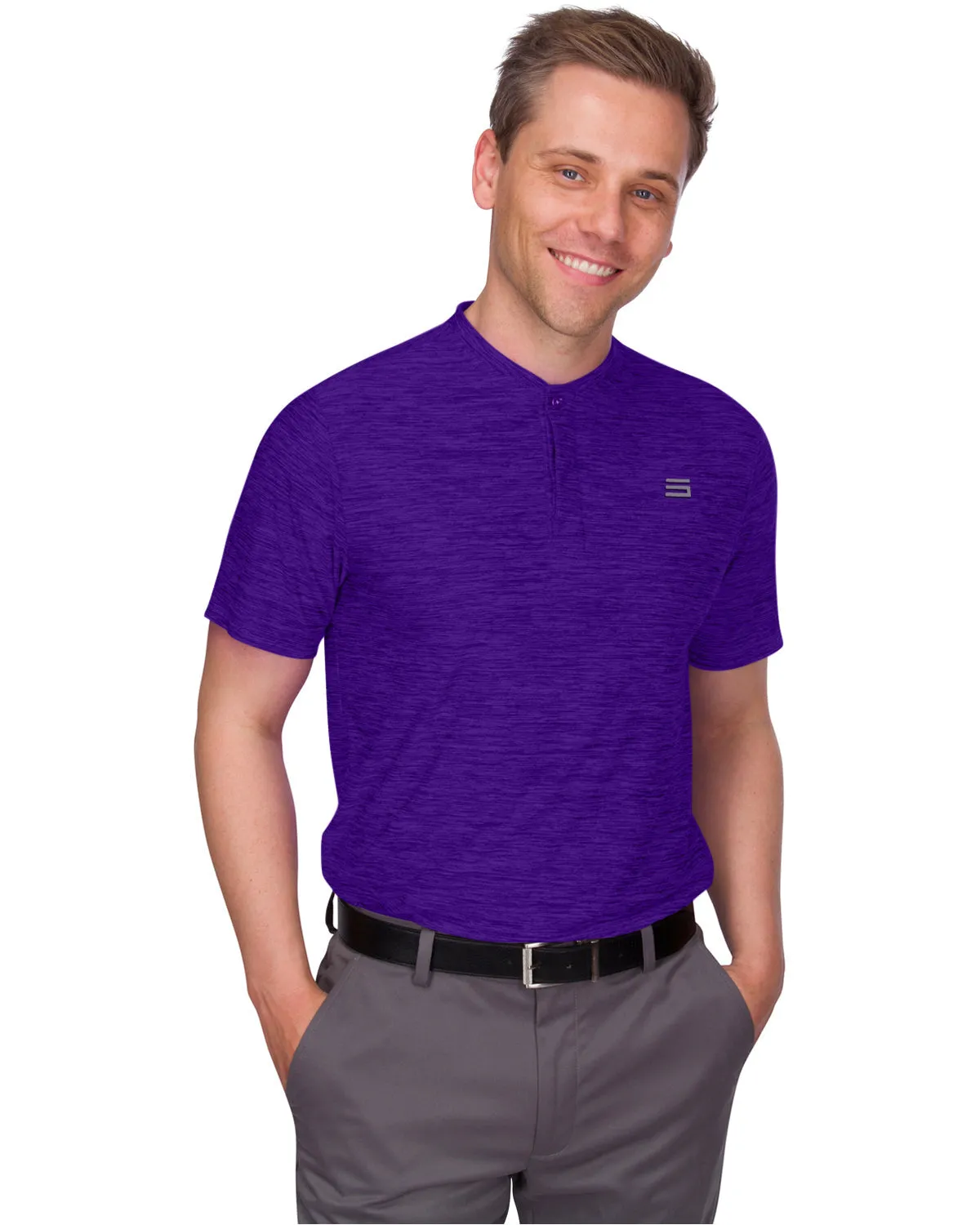 Extreme Deal- Men's Quick-Dry Collarless Golf Polos